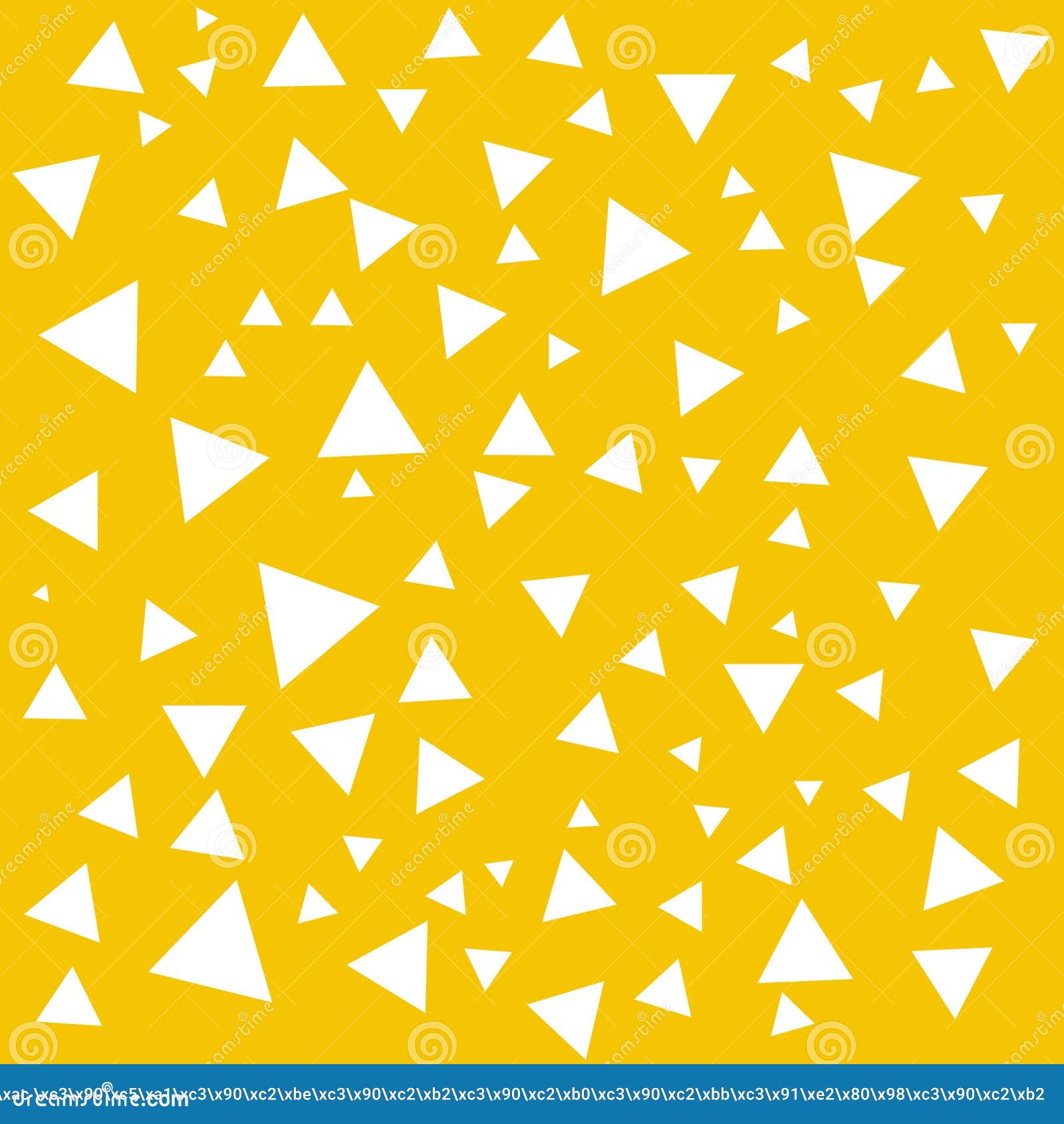 几何结构刷子在黄色背景的抽象白色三角三角背景库存例证 插画包括有