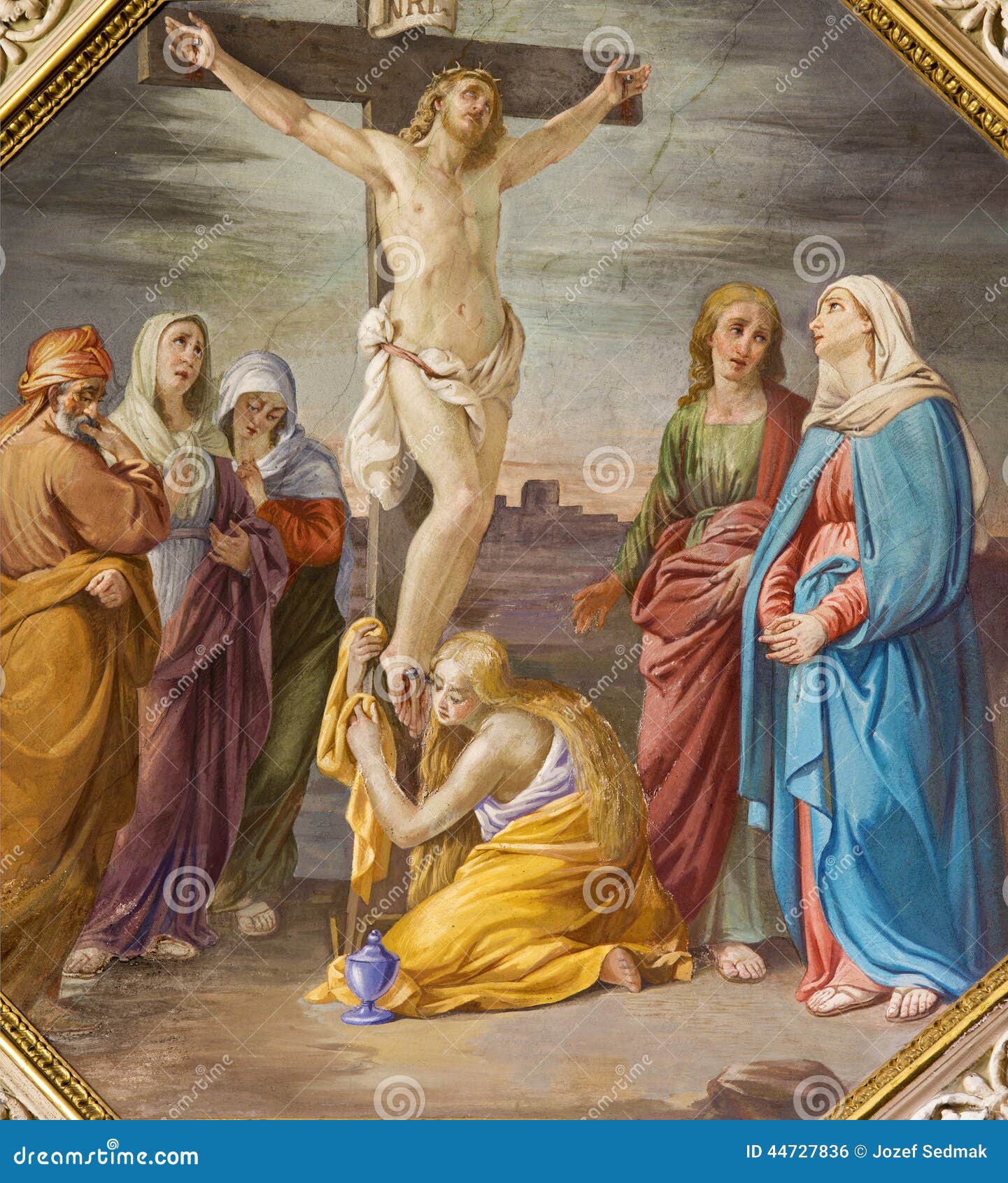 贝加莫 意大利 14年9月8日 在教会圣玛丽亚immacolata Delle Grazie的在十字架上钉死壁画编辑类照片 图片包括有受难象 圣诞老人 贝加莫 意大利 14年9月8日 在教会圣玛丽亚immacolata Delle Grazie的在十字架上钉死壁画编辑类照片 图片包括有受难象 圣诞老人