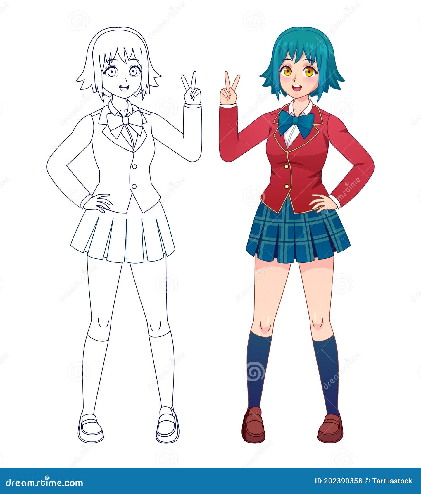 动漫漫画 日本漫画书上的女生 卡通人物全身向量例证 插画包括有滑稽 女孩 动画片 纵向 动漫漫画 日本漫画书上的女生 卡通人物全身向量例证 插画包括有滑稽 女孩 动画片 纵向