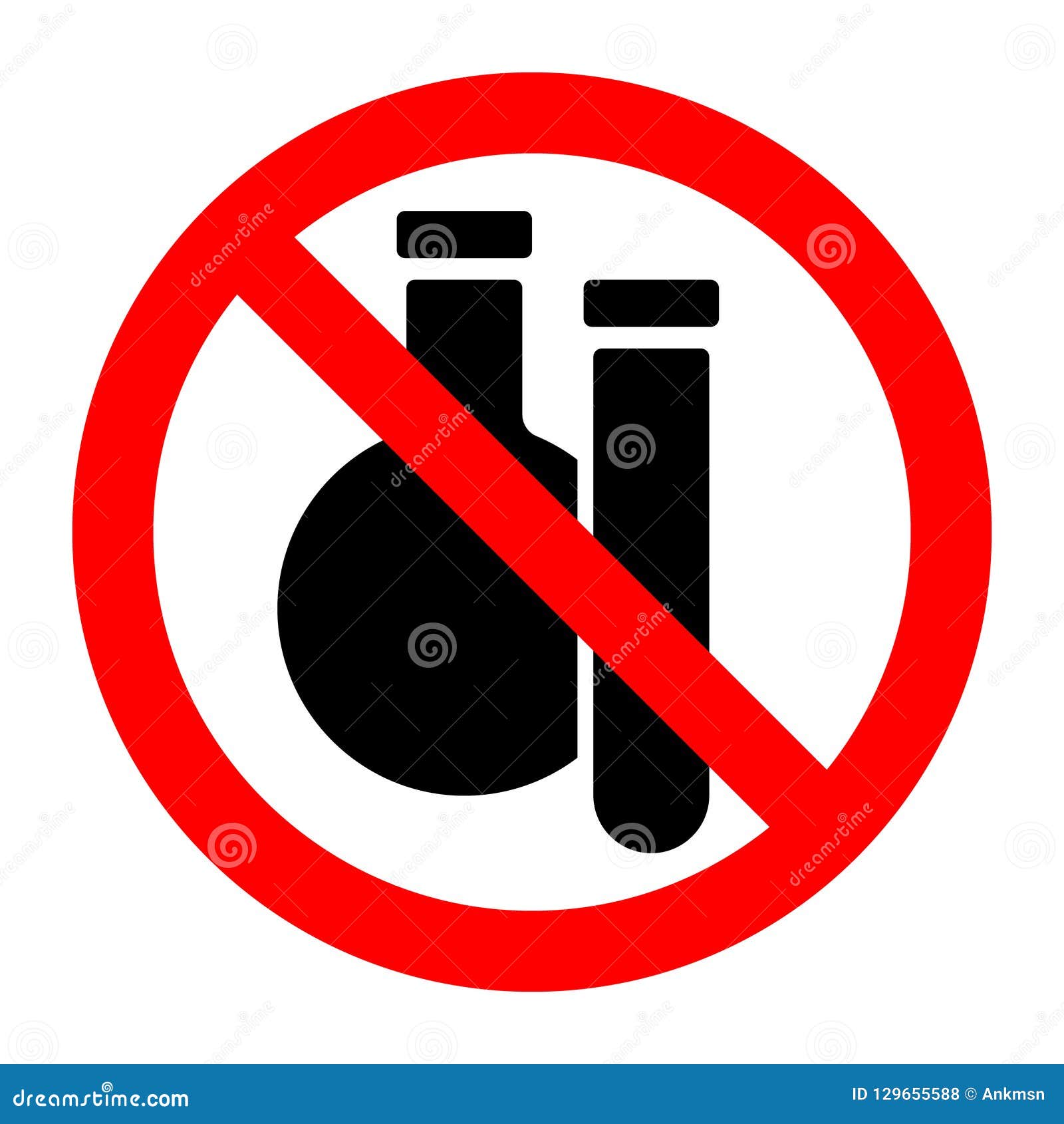 化学物质停止禁止的禁止标志向量例证 插画包括有