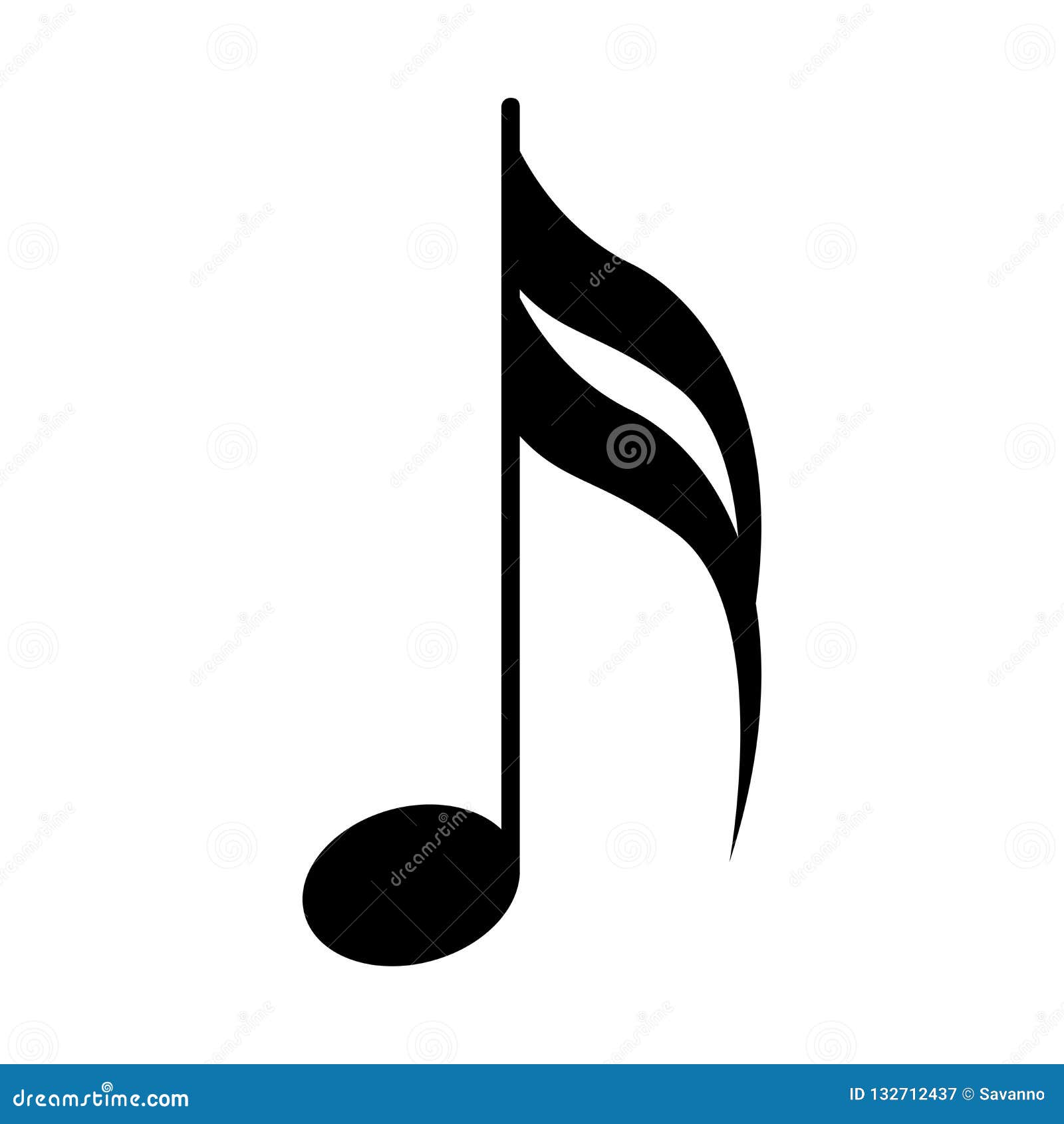十六分音符音乐符号向量例证 插画包括有