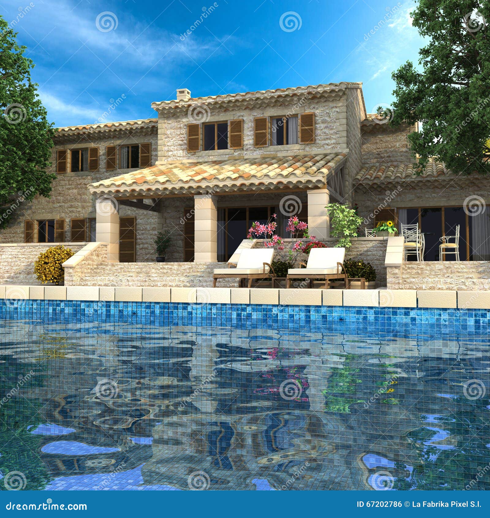 南欧房子库存例证 插画包括有