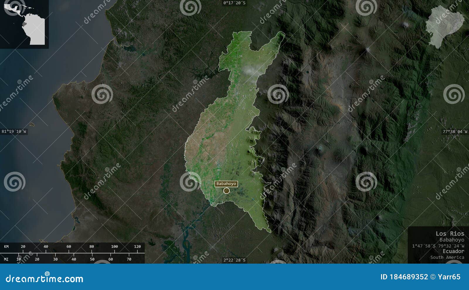 厄瓜多尔洛斯里奥斯 组成卫星库存例证 插画包括有地理 横向 行星 海洋 翻译 亚马逊