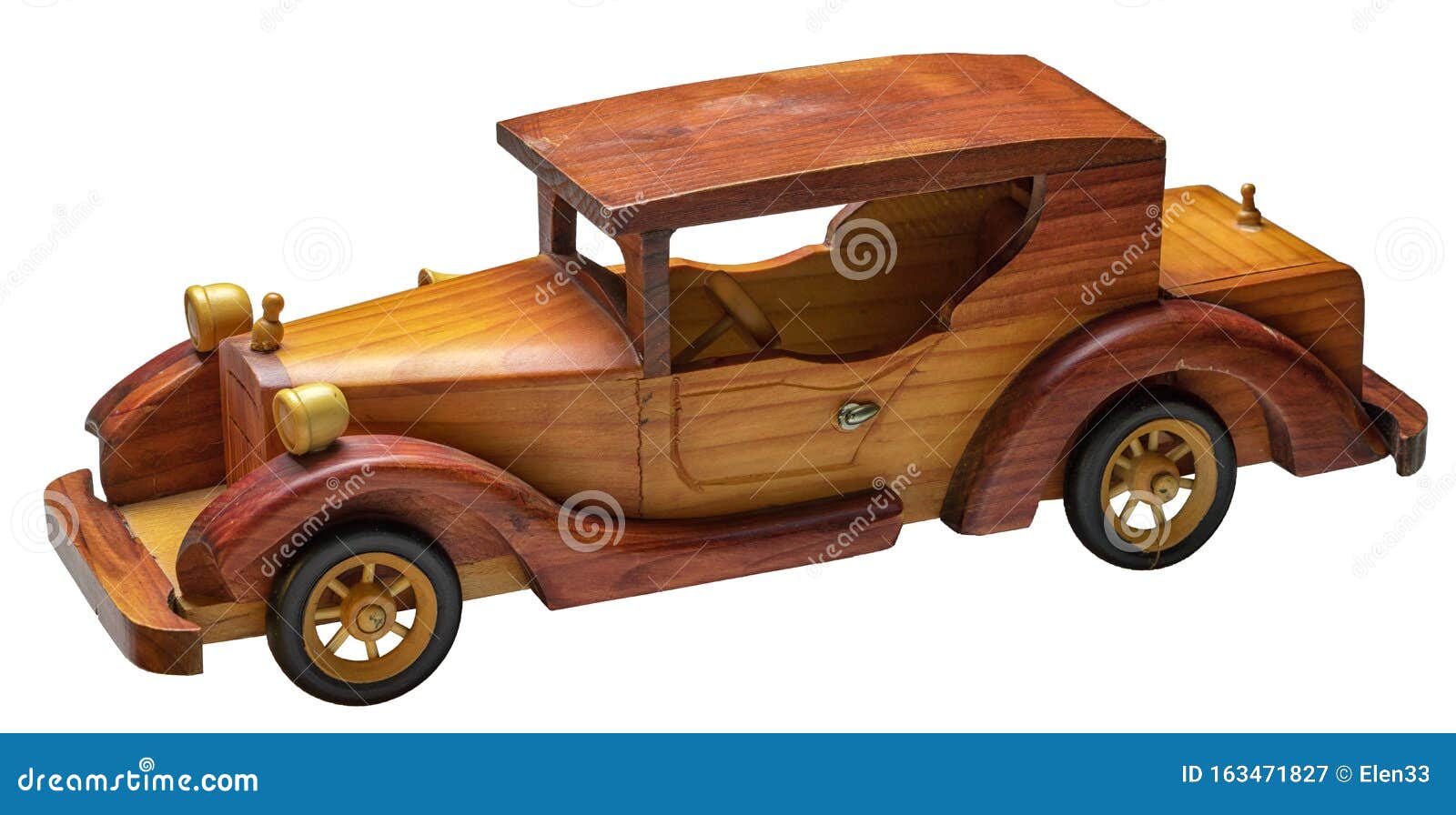 古董玩具木制玩具车库存图片 图片包括有空白 手工制造 种族 高速公路 查出 对象 背包