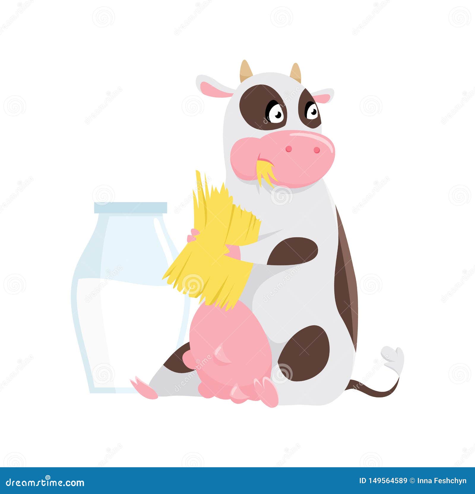 吃草 在白色背景的funny农场动物卡通人物传染媒介例证的逗人喜爱的被察觉的母牛向量例证 插画包括有女演员 母牛 吃草 在白色背景的funny农场动物卡通人物传染媒介例证的逗人喜爱的被察觉的母牛向量例证 插画包括有女演员 母牛