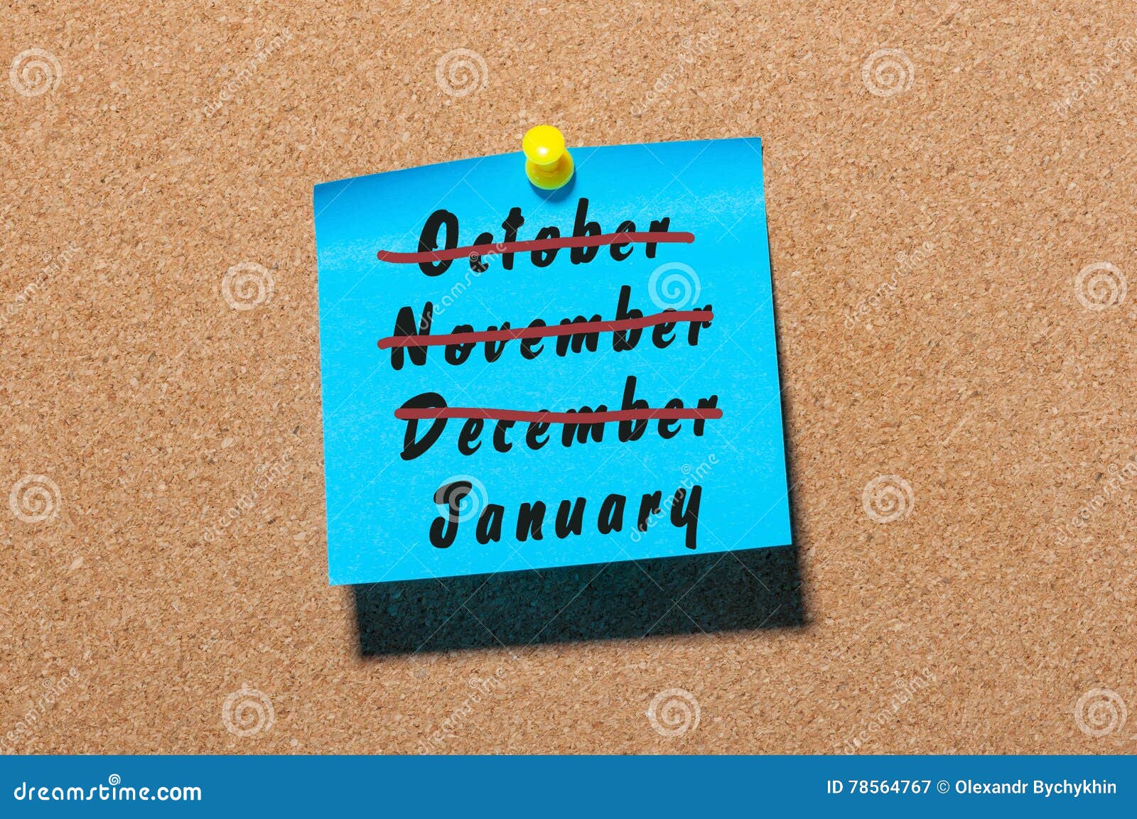 以后的概念新年度1月起点和10月12月 11月 在布告牌背景的结尾想法库存图片 图片包括有11月 在布告牌背景的结尾想法 以后的概念新年度