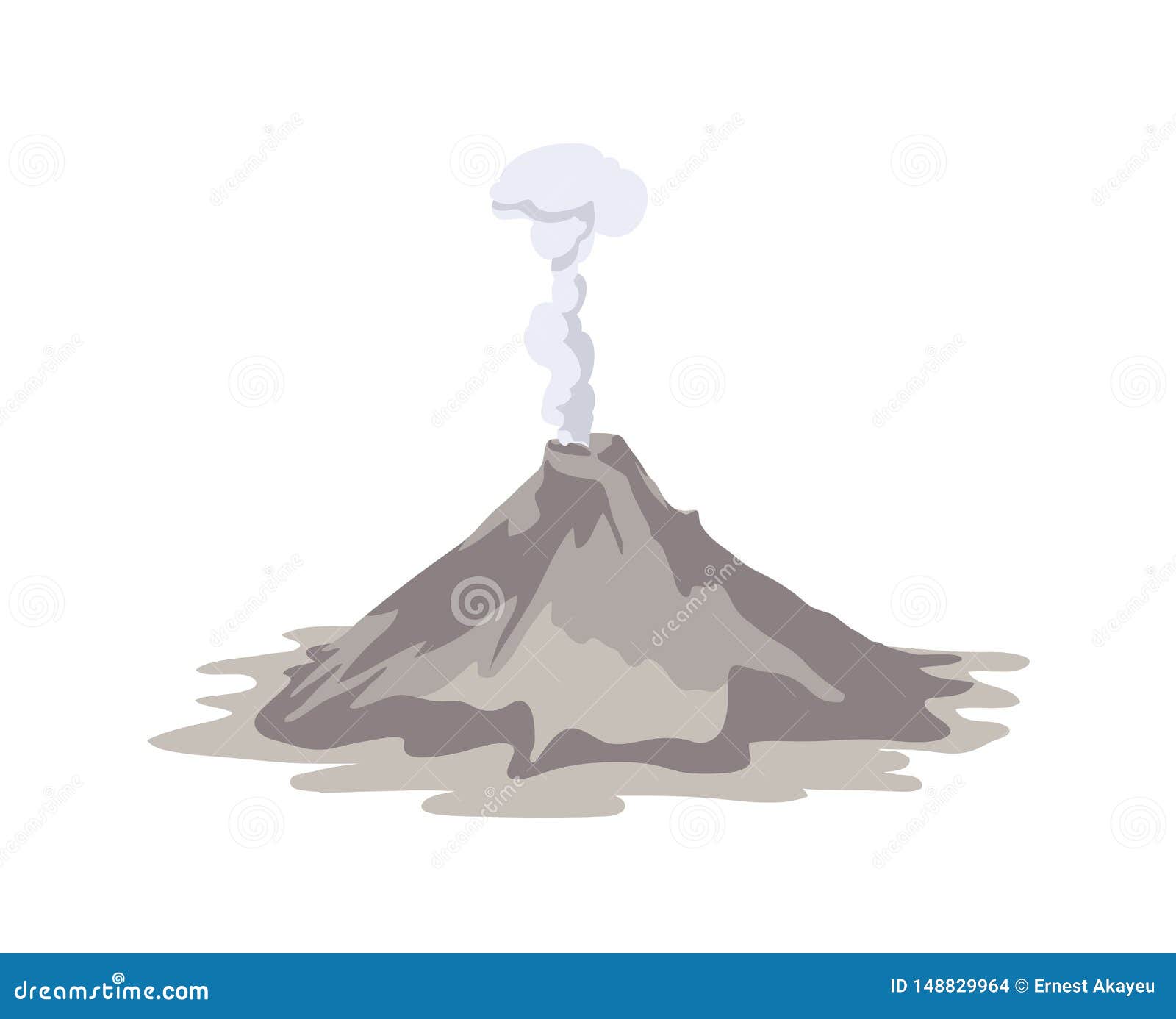喷发和散发从火山口的活火山烟云隔绝在白色背景壮观的火山爆发向量例证 插画包括有易爆 灾害 喷发和散发从火山口的活火山烟云隔绝在白色背景壮观的火山爆发向量例证 插画包括有易爆 灾害