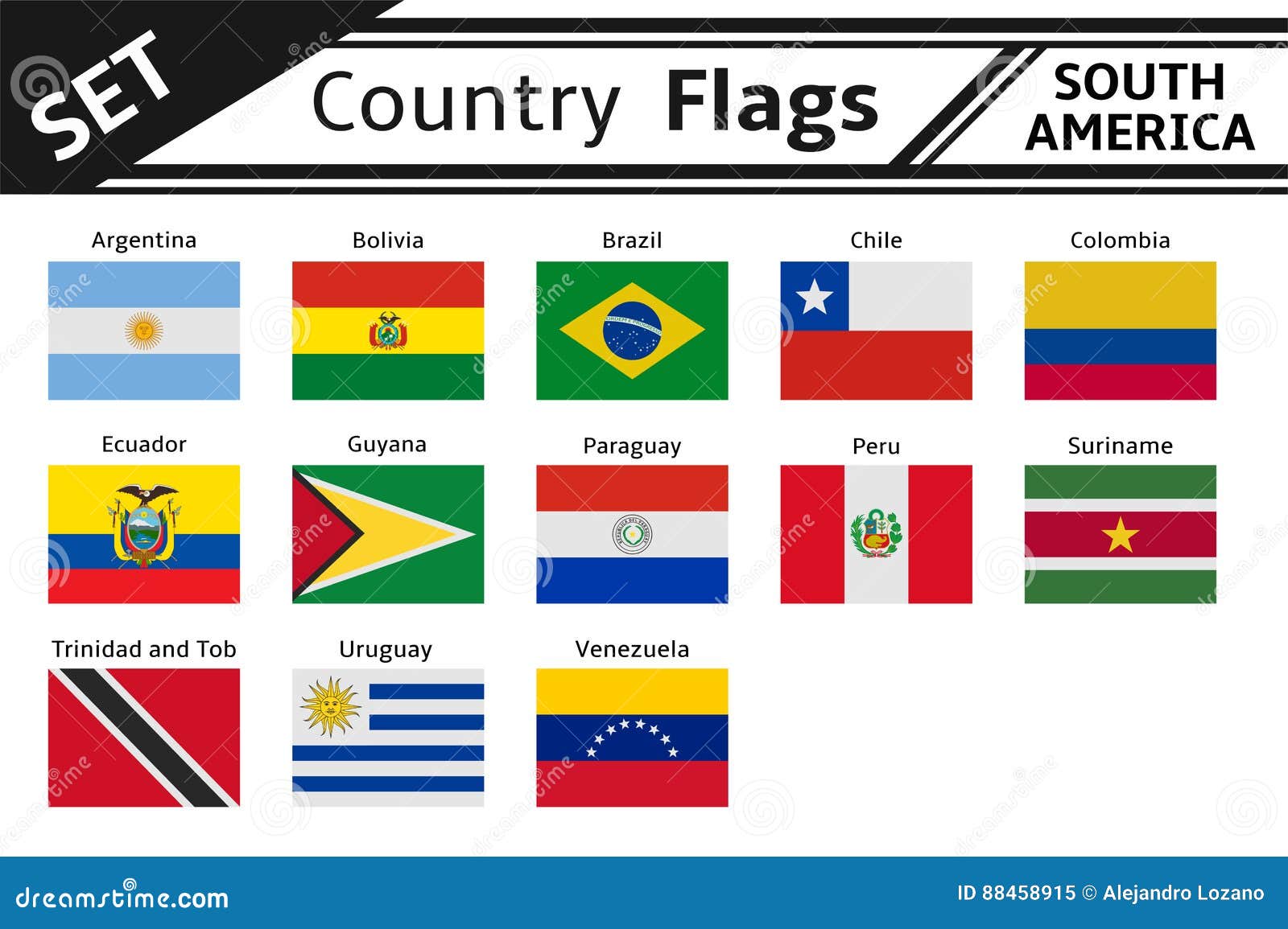 国旗南美洲向量例证 插画包括有 4515