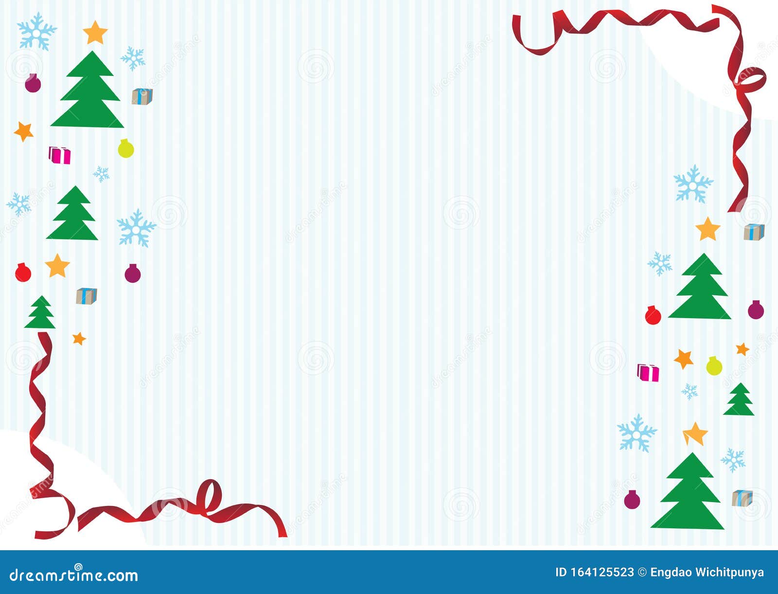 圣诞背景装饰有节日的星雪礼品盒冬松 圣诞快乐装饰库存例证 插画包括有国界的 圣诞节 纸张 愉快