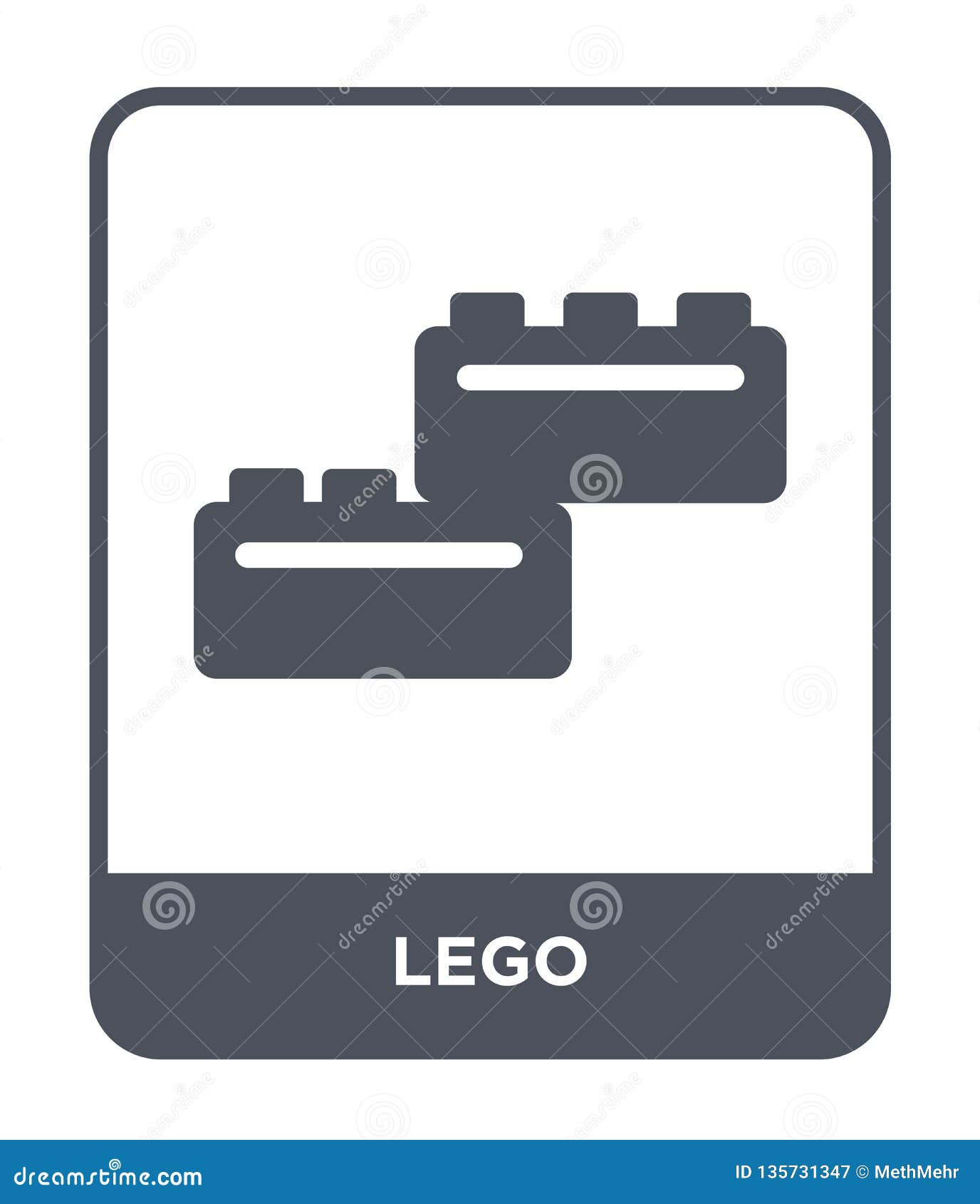 在时髦设计样式的lego象在白色背景隔绝的lego象网的lego传染媒介象简单和现代平的标志图库摄影片 插画包括有