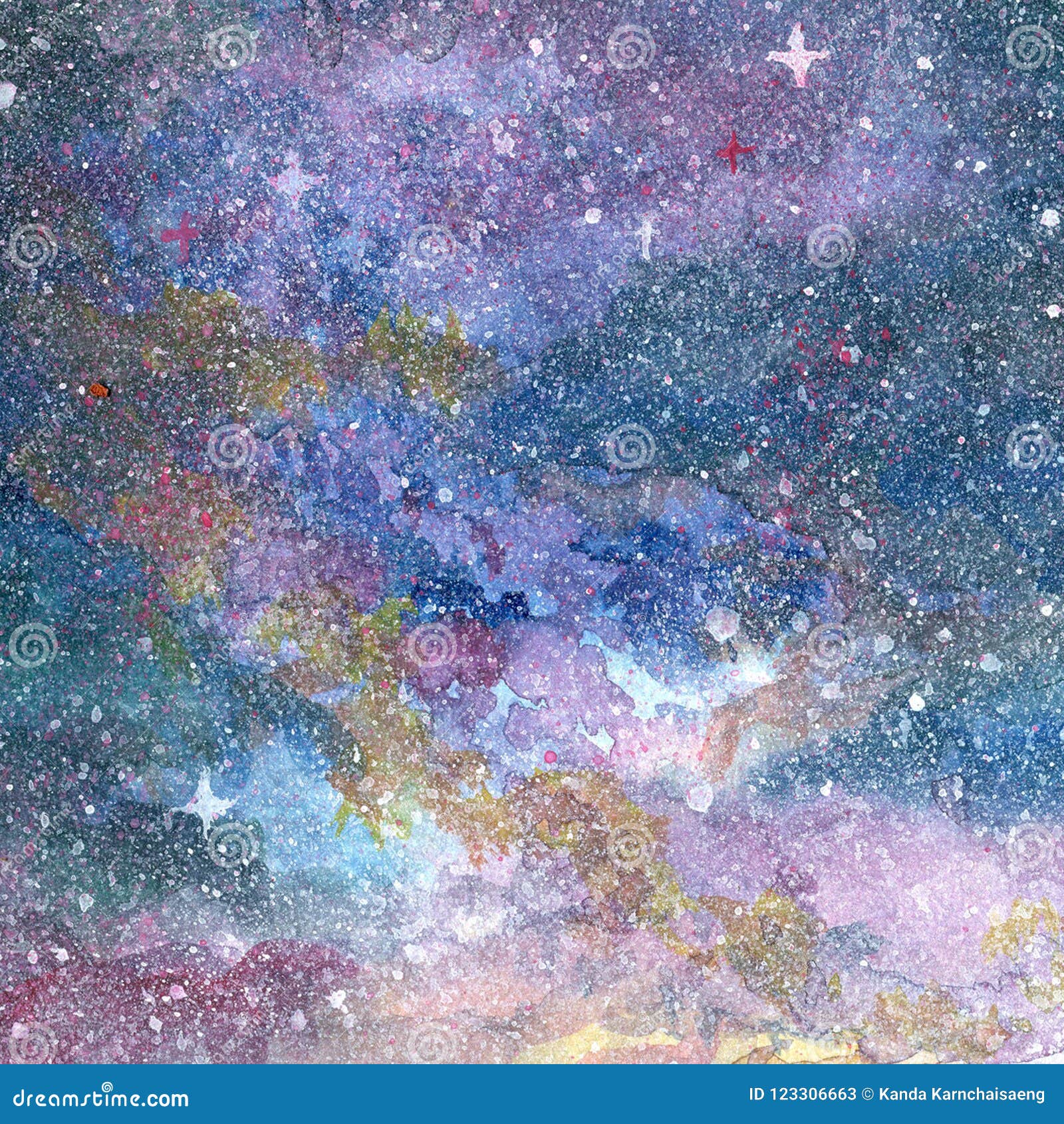 在水彩树胶水彩画颜料的夜空紫罗兰色紫色蓝色背景库存图片 图片包括有极光 设计 现有量 晚上 在水彩树胶水彩画颜料的夜空紫罗兰色紫色蓝色背景库存图片 图片包括有极光 设计 现有量 晚上