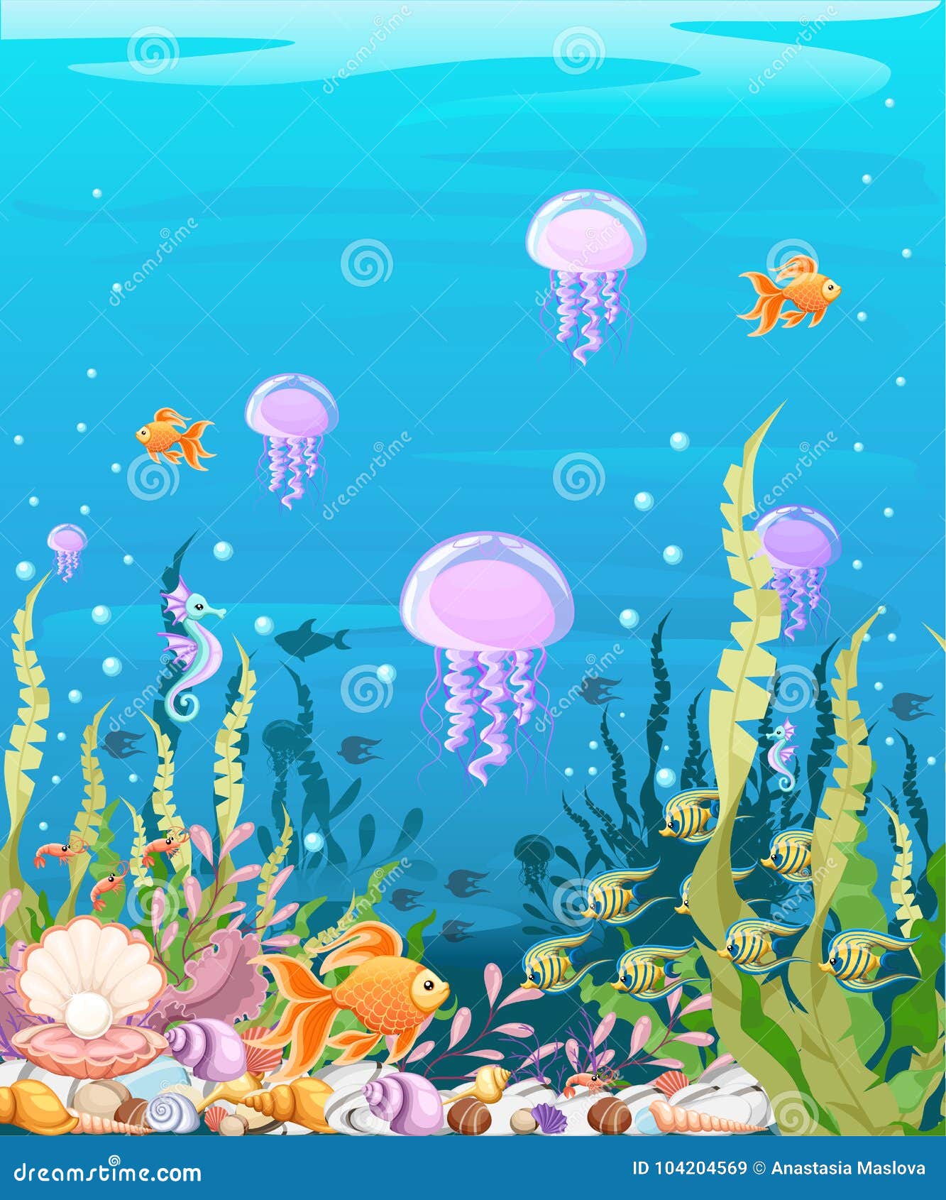 在海中与鱼海洋生物风景 海洋和水下的世界用不同的居民对设计网站和库存例证 插画包括有 在海中与鱼海洋生物风景 海洋和水下的世界用不同的居民对设计网站和库存例证 插画包括有