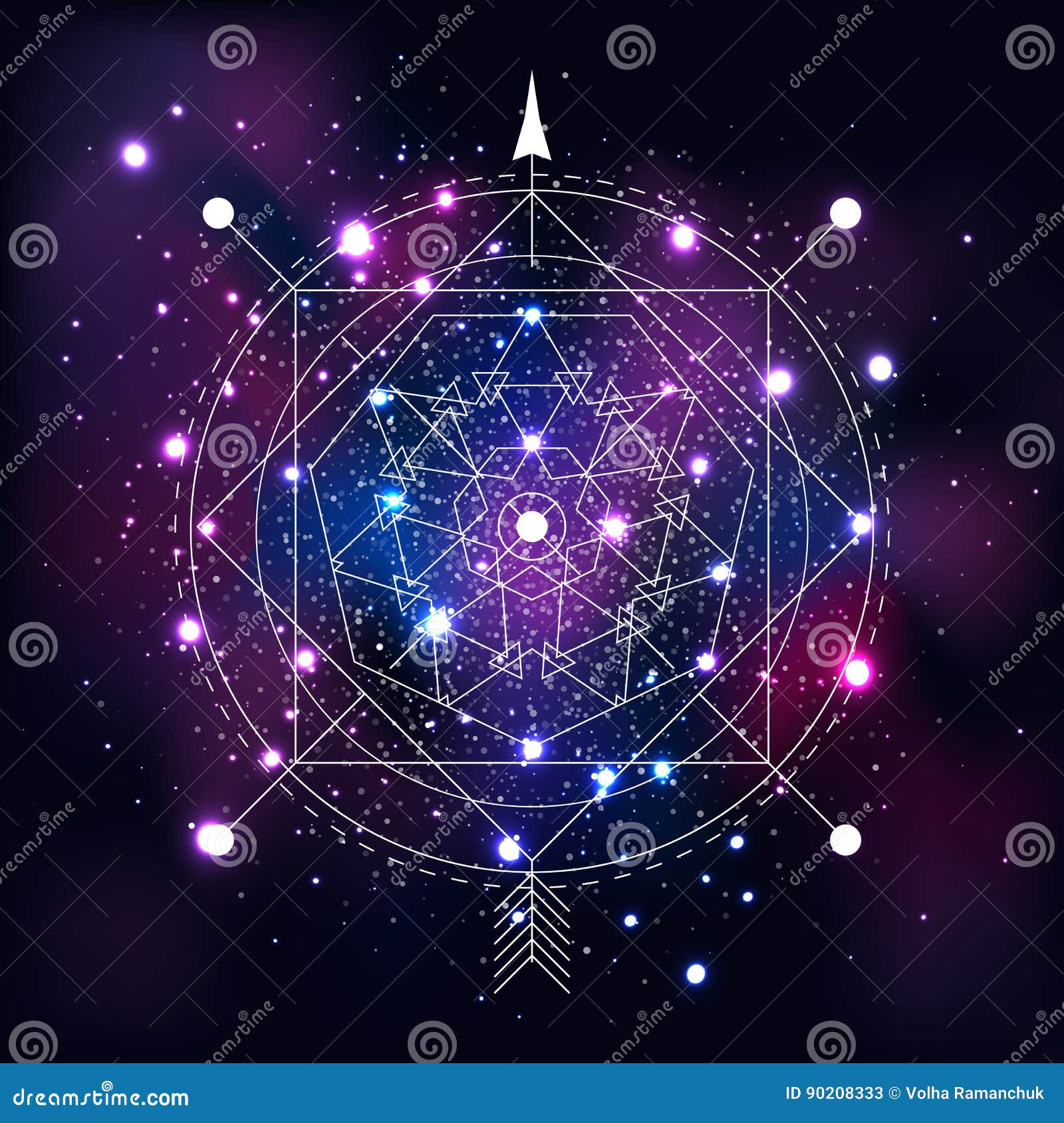 在空间背景的神秘的几何标志库存例证 插画包括有 9033 在空间背景的神秘的几何标志库存例证 插画包括有 9033