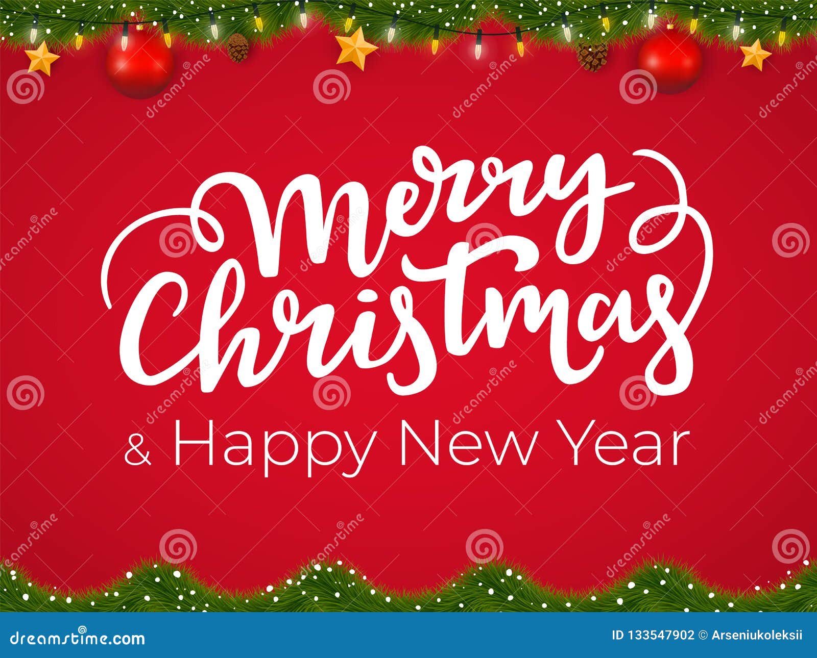 在红色xmas背景的圣诞快乐和新年快乐印刷明信片与欢乐假日诗歌选向量例证 插画包括有玻璃 并且