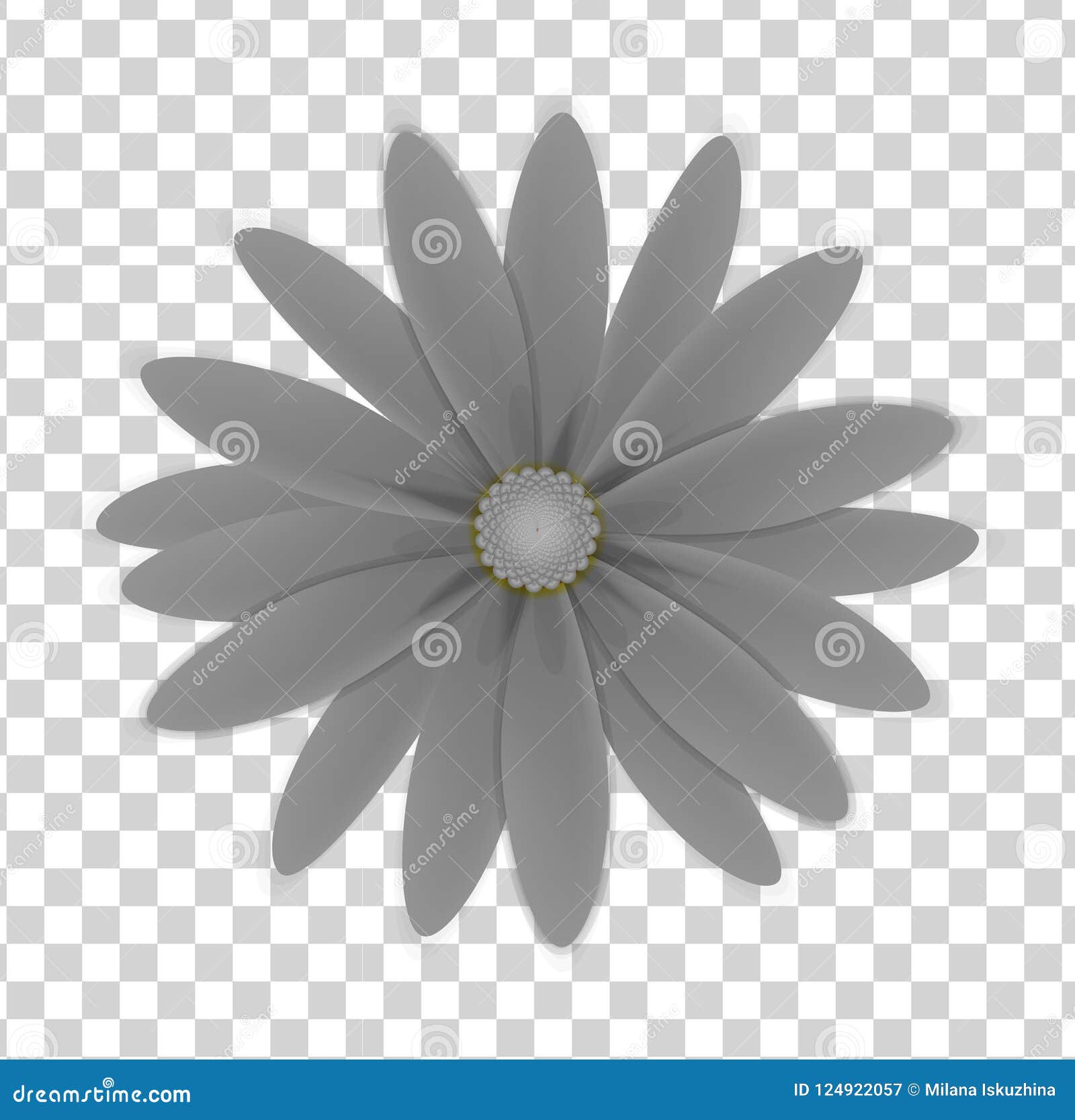 在透明背景的简单的花向量例证 插画包括有简单 附庸风雅 花卉 不同 金子 绽放 五颜六色