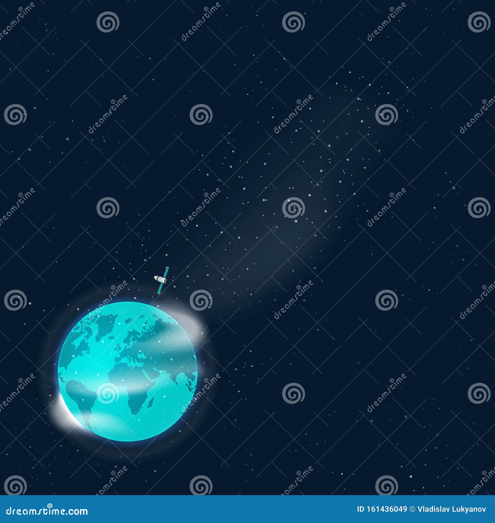 太空中的地球 带卫星矢量 平动画卫星太空船 在宇宙中环游地球向量例证 插画包括有轨道 平面 太空中的地球 带卫星矢量 平动画卫星太空船 在宇宙中环游地球向量例证 插画包括有轨道 平面