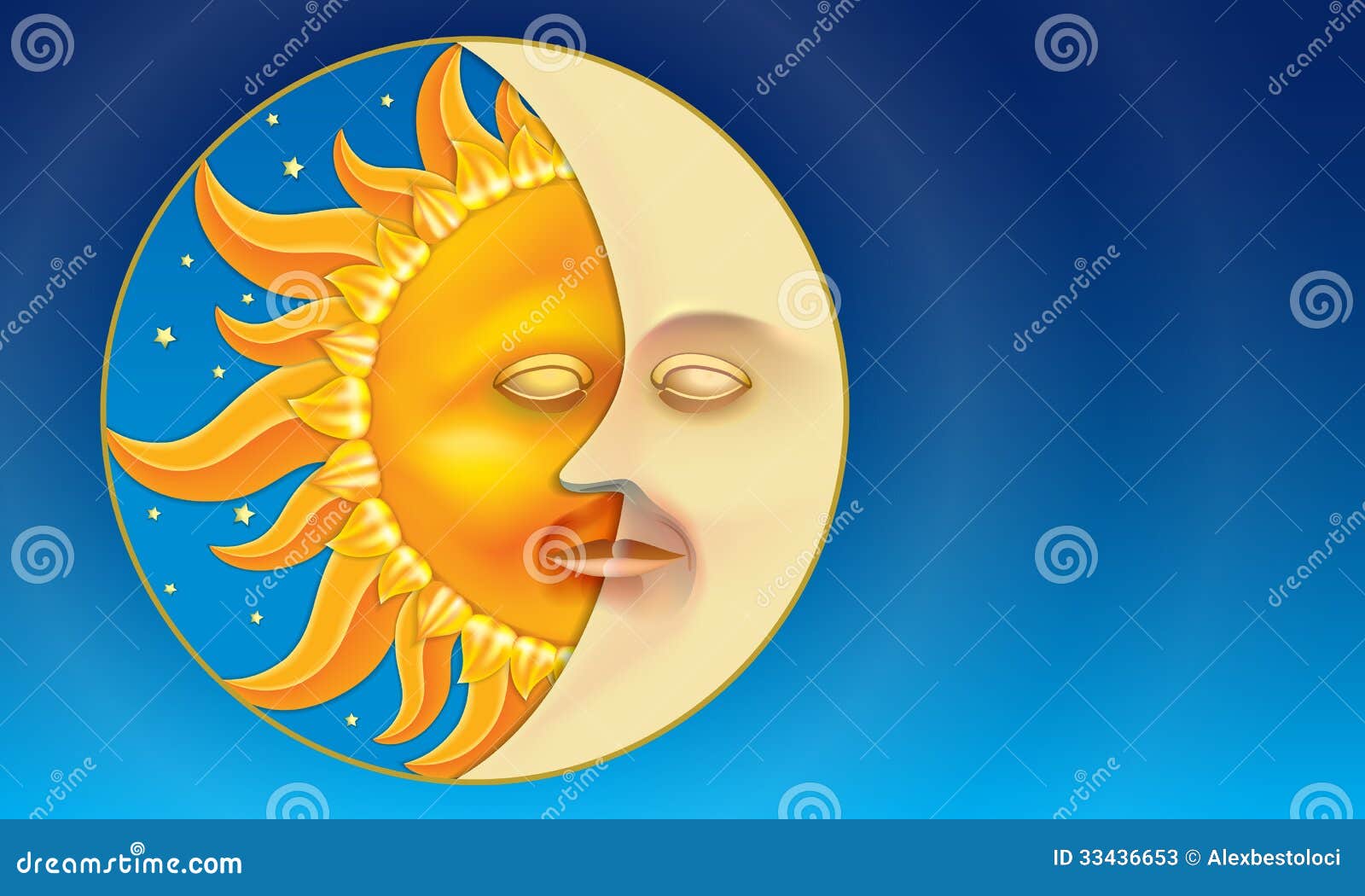太阳和月亮 日夜 在低安心样式 向量例证 插画包括有向量 背包 晒裂 蓝色 星形 眼睛 33436653