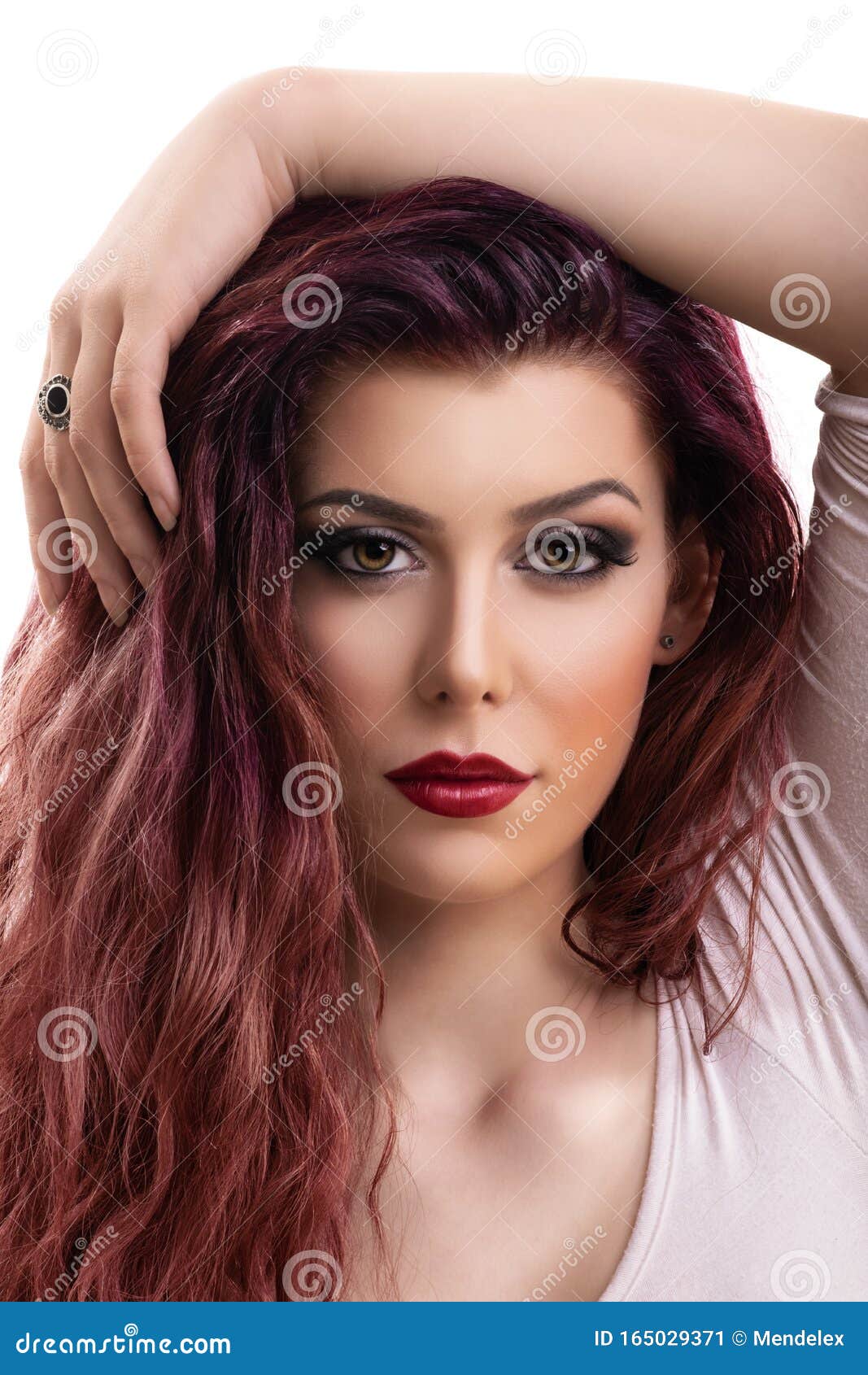 女性化妆美人像库存图片 图片包括有女性化妆美人像