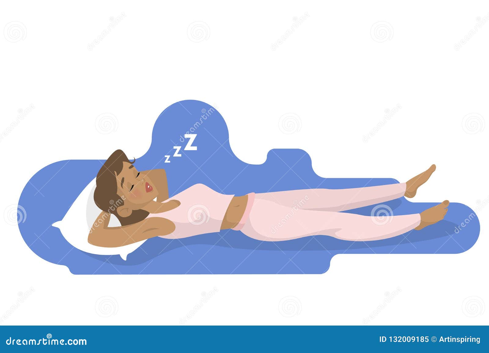 妇女睡眠在晚上在床上向量例证 插画包括有位于 爱好健美者 人员 女性 子项 时钟 恶梦 妇女睡眠在晚上在床上向量例证 插画包括有位于 爱好健美者 人员 女性 子项 时钟 恶梦