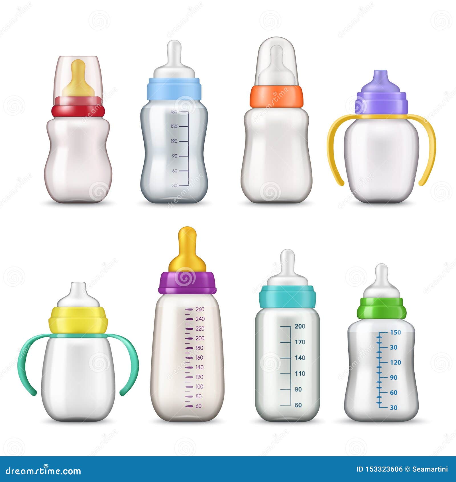 婴孩牛奶哺乳瓶3d大模型模板向量例证. 插画包括有育儿, 子项, 安慰者, 假人, 关心, 孩子- 153323606