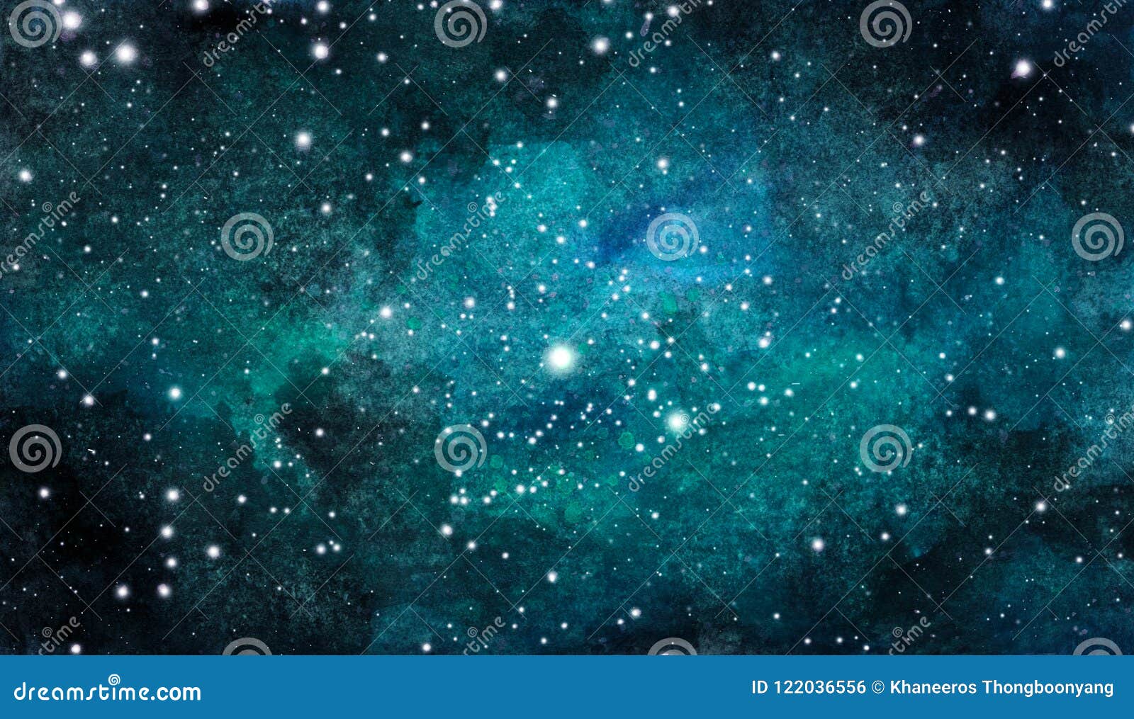 宇宙的背景五颜六色的水彩星系或夜空与星库存例证 插画包括有五颜六色的水彩星系或夜空与星 宇宙的背景