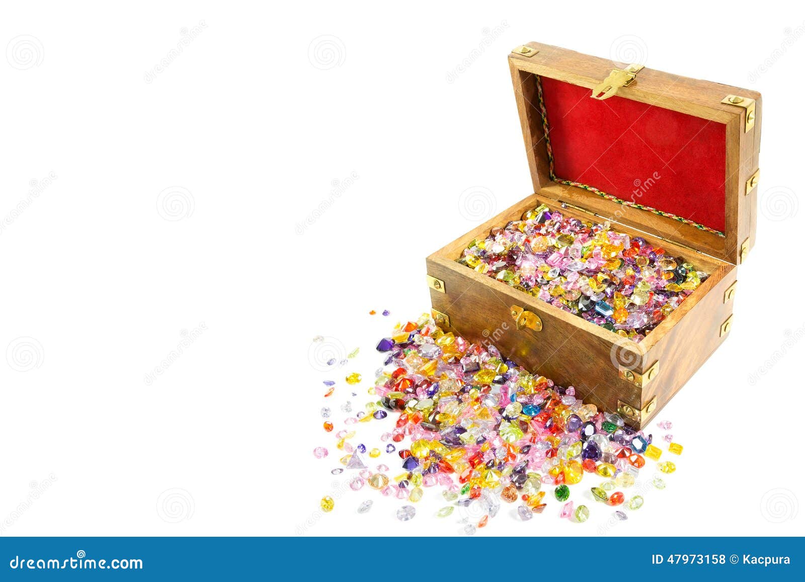 宝物箱库存照片 图片包括有雄心勃勃的 青玉 上色 溢出 珠宝 分散 背包 对象 松散