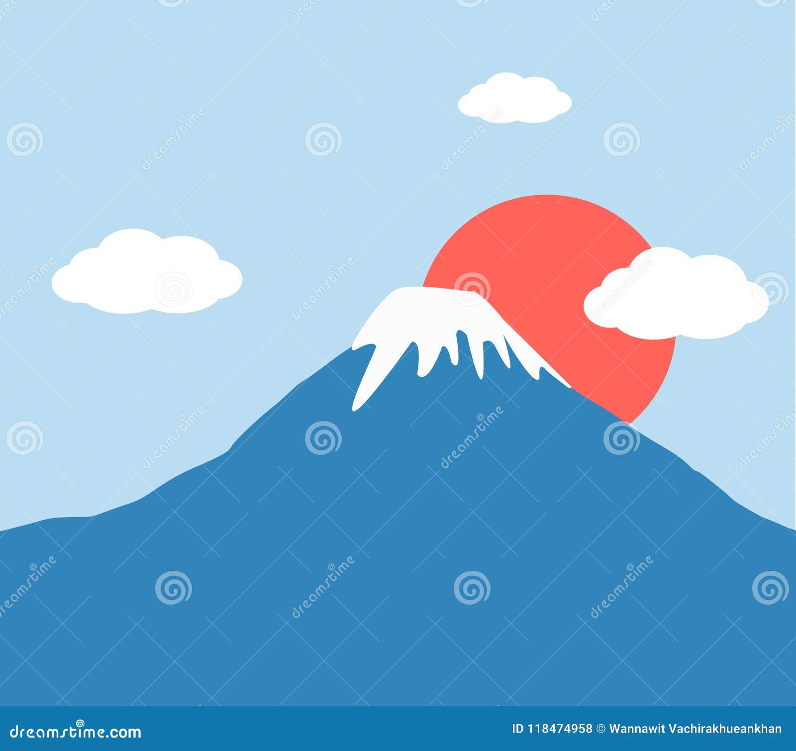 富士山传染媒介背景向量例证 插画包括有 富士山传染媒介背景向量例证 插画包括有