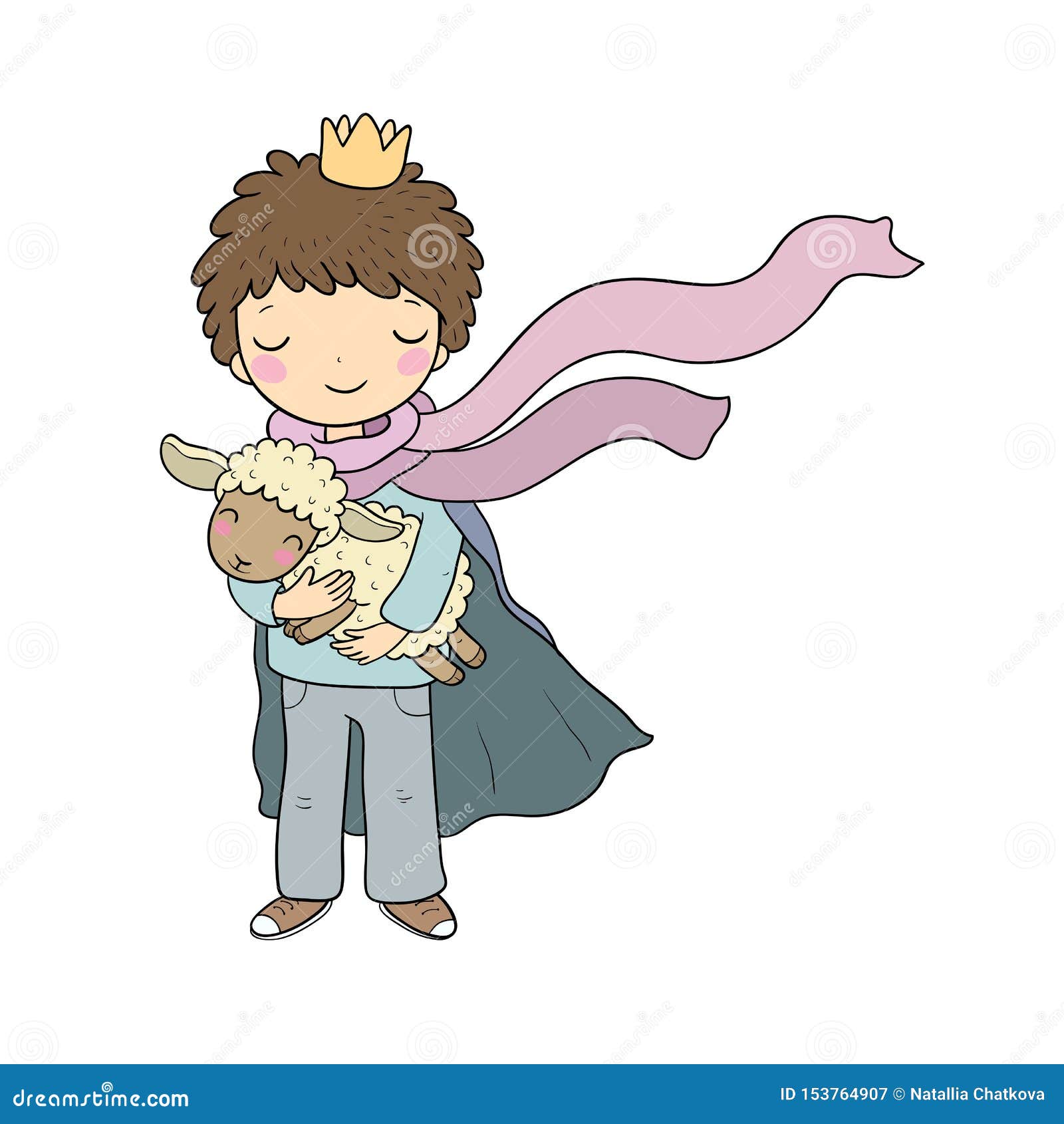 小王子关于男孩 玫瑰 行星和狐狸的一童话当中向量例证 插画包括有 小王子关于男孩 玫瑰 行星和狐狸的一童话当中向量例证 插画包括有