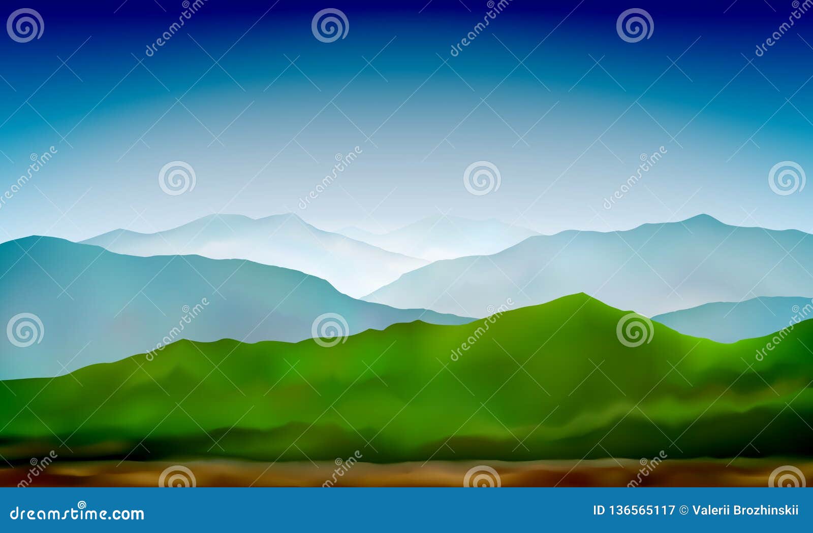 山风景摘要自然背景山青山风景背景五颜六色的向量向量例证 插画包括有图象 五颜六色 山脉