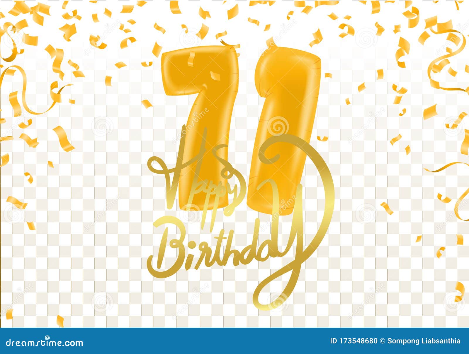 71岁生日庆祝气球和彩纸屑彩绘贺卡向量例证 插画包括有商业 登广告者做广告 装饰 看板卡 71岁生日庆祝气球和彩纸屑彩绘贺卡向量例证 插画包括有商业 登广告者做广告 装饰 看板卡
