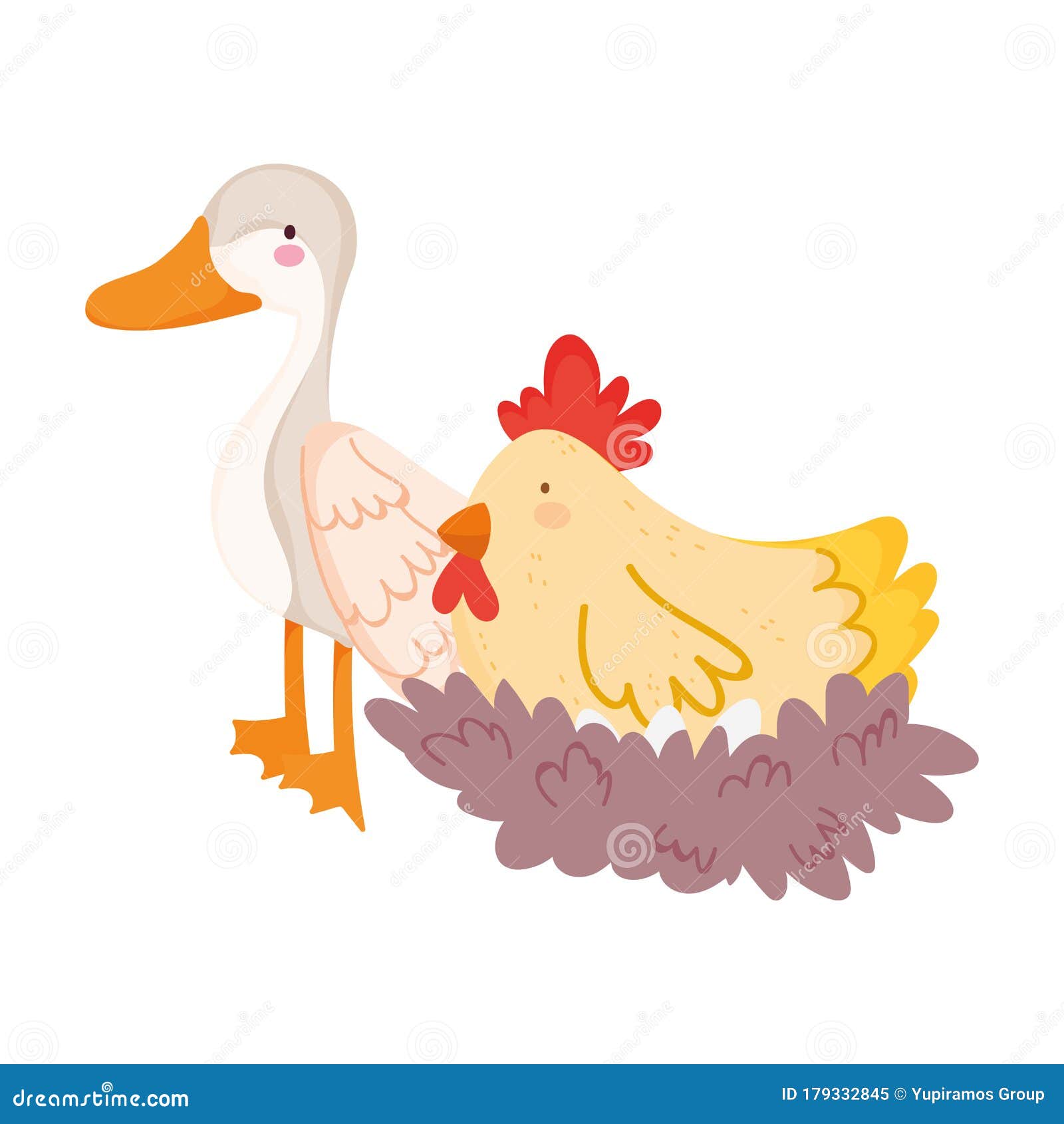 巢中动物卡通鹅向量例证 插画包括有动画片 食物 乐趣 系列 公鸡 艺术 图画 小鸡 巢中动物卡通鹅向量例证 插画包括有动画片 食物 乐趣 系列 公鸡 艺术 图画 小鸡