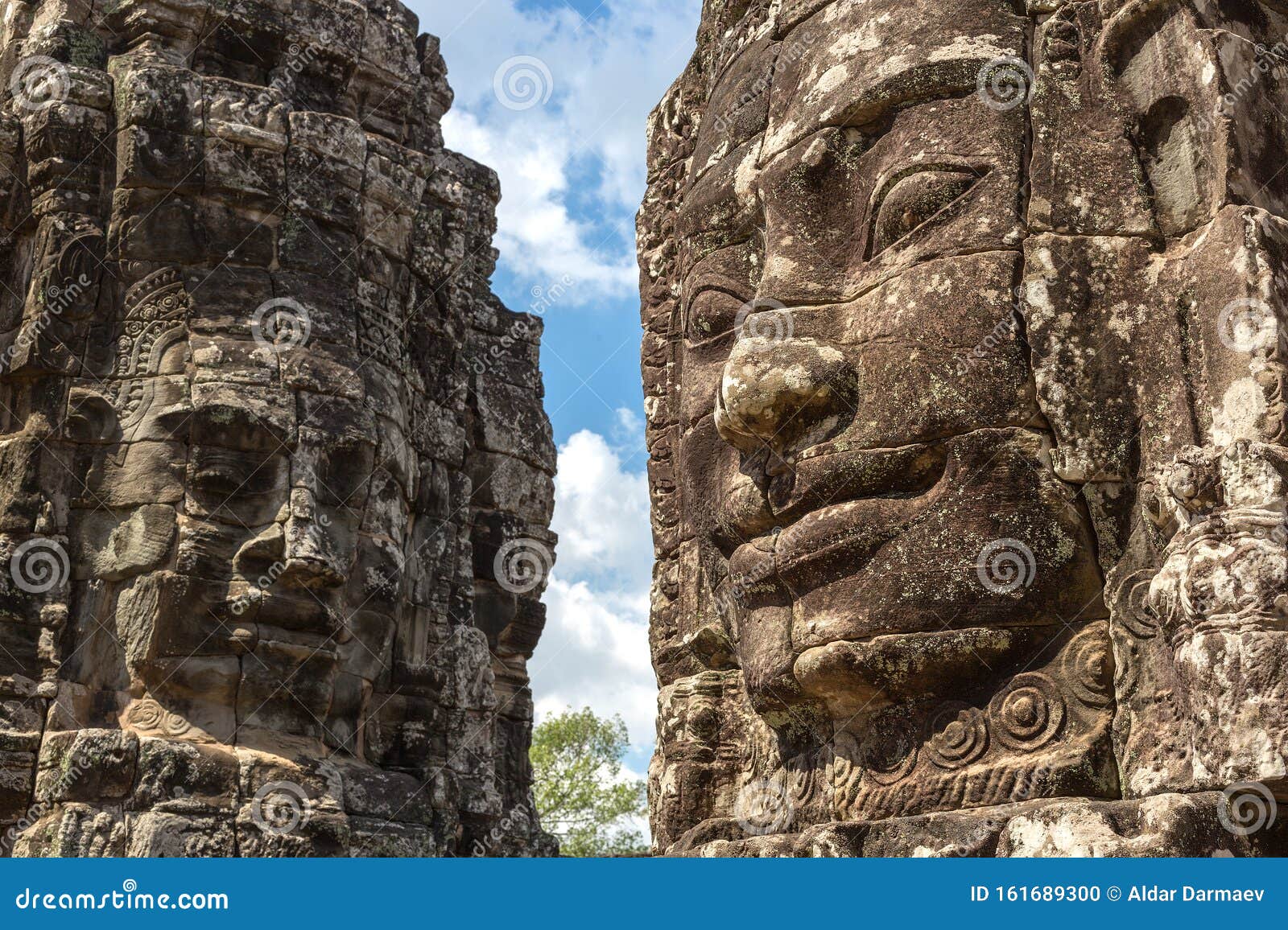 巴彦神庙塔石刻的面孔 吴哥窟 柬埔寨 暹粒库存照片 图片包括有外部 柬埔寨 废墟 考古学