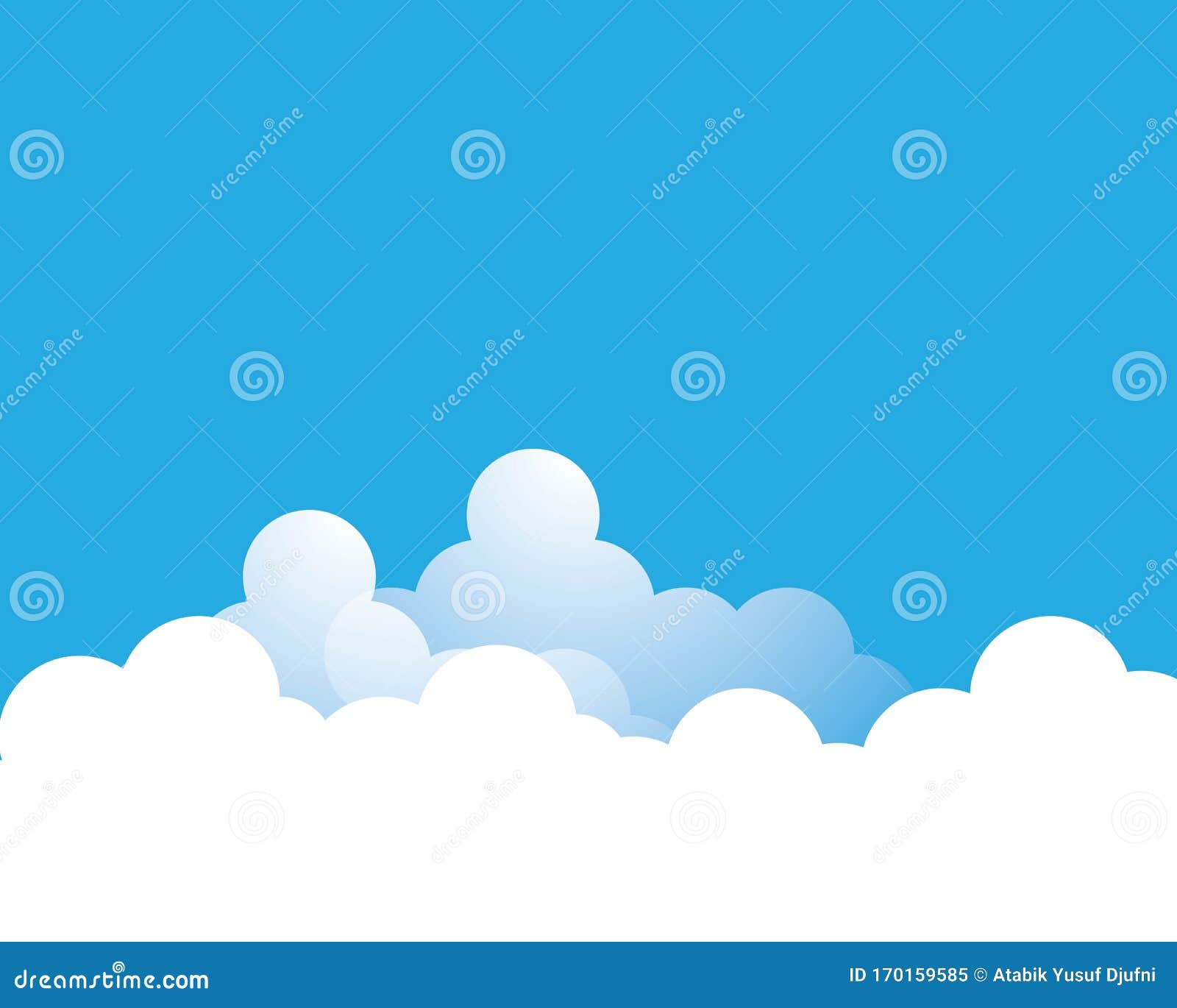 带云背景矢量图的蓝天向量例证 插画包括有晴朗 航空 背包 钞票 春天 场面 天空 动画片