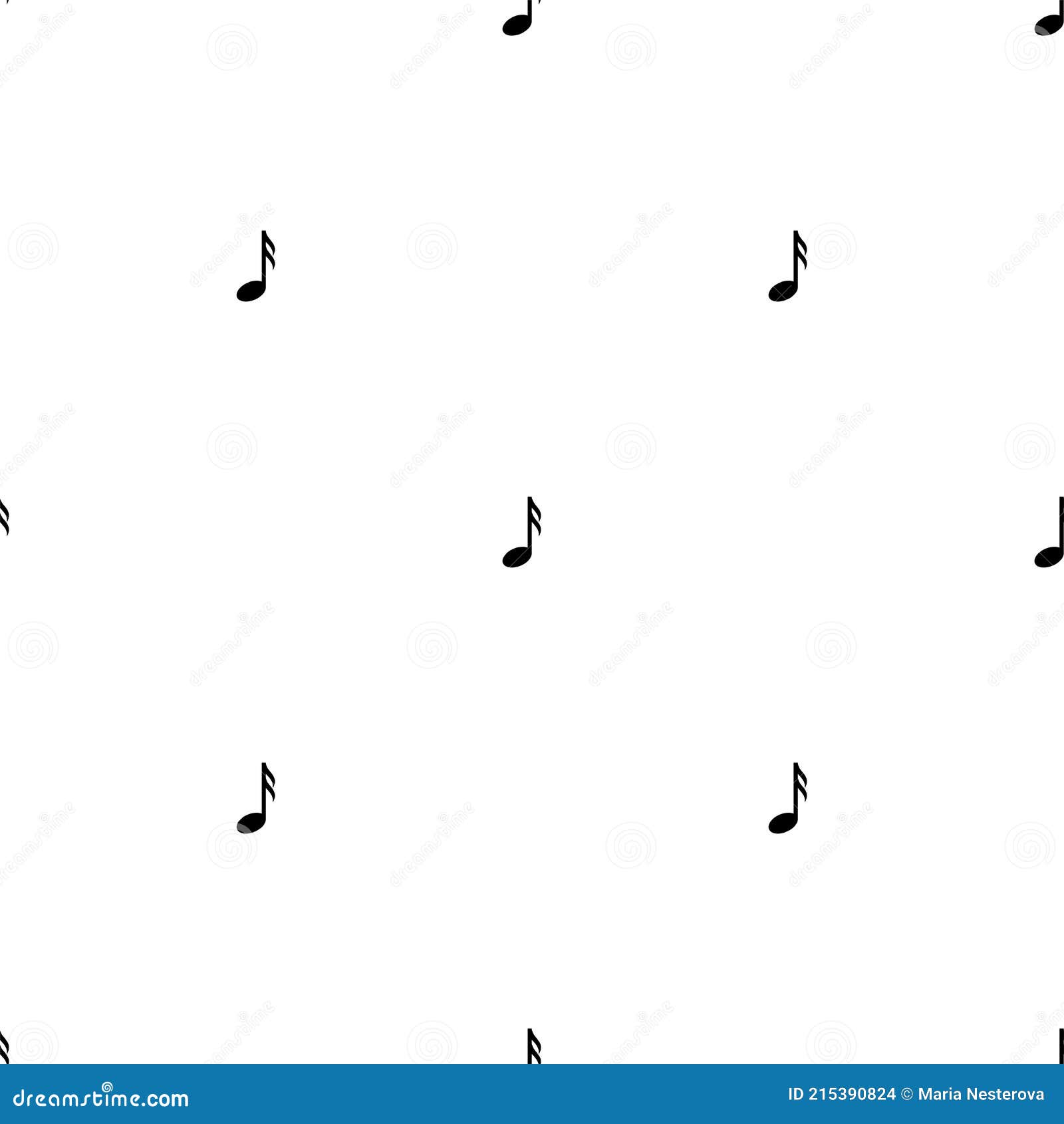 带白色背景音乐音符的无缝装饰 歌曲旋律或调音量库存例证 插画包括有流行音乐 例证 经典 和谐