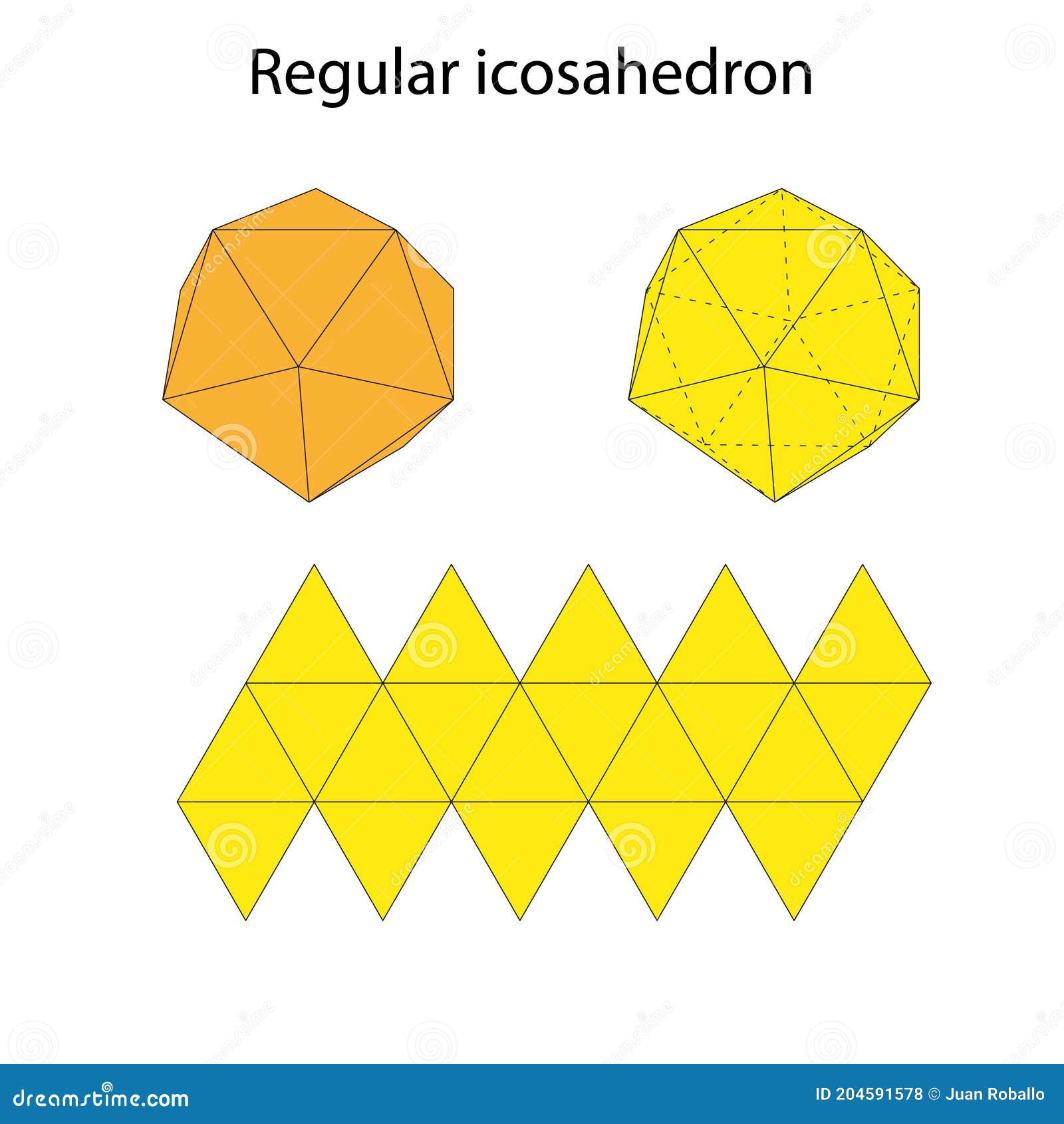 带网的二十面体 正多面体 矢量图插图向量例证 插画包括有表单 查出 固定 算术 了解
