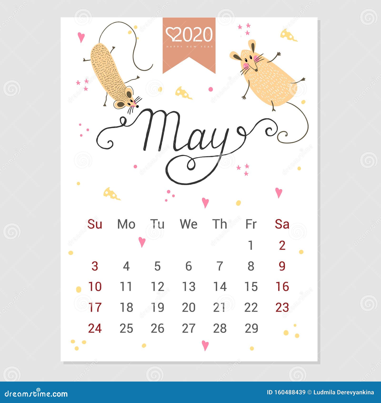 年5月带鼠的可爱月历手绘样式字符鼠年n 向量例证 插画包括有汇率 看板卡 年5月带鼠的可爱月历手绘样式字符鼠年n 向量例证 插画包括有汇率 看板卡