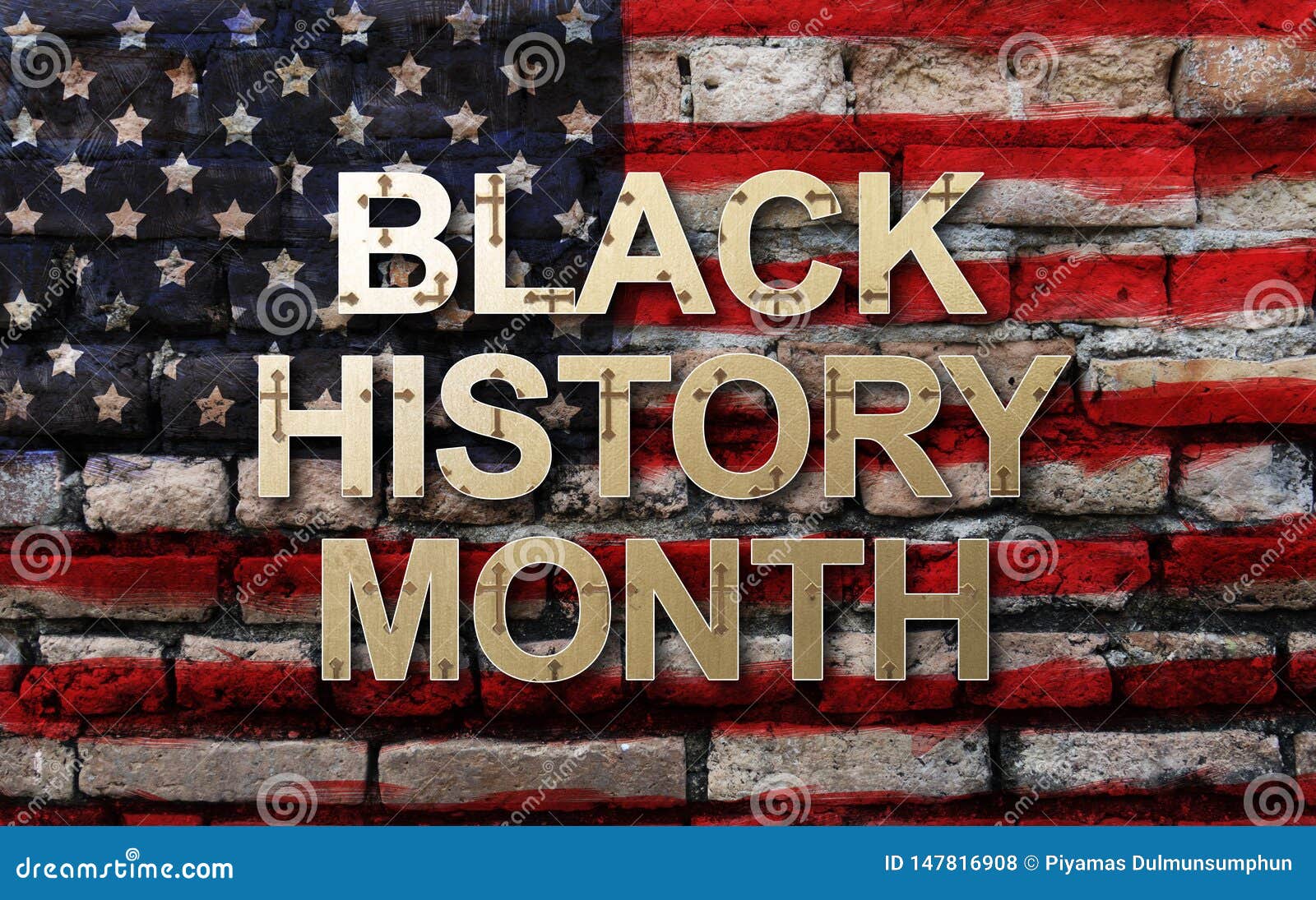 庆祝的黑色历史月非裔美国人的历史月背景设计和公认在2月库存例证 插画包括有