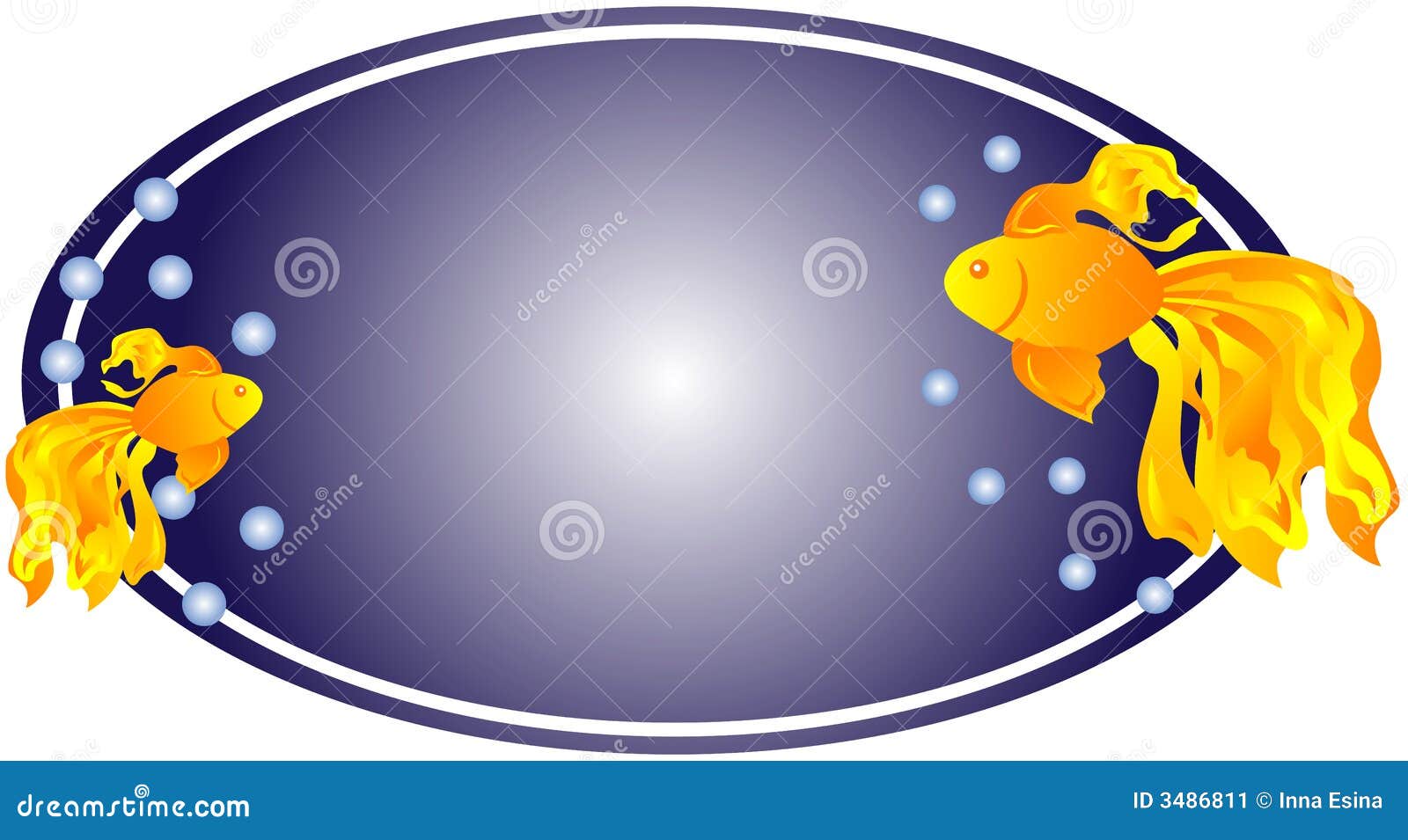异乎寻常的金鱼卵形水万维网向量例证 插画包括有标头 水族馆 标签 查出 五颜六色 例证 要素