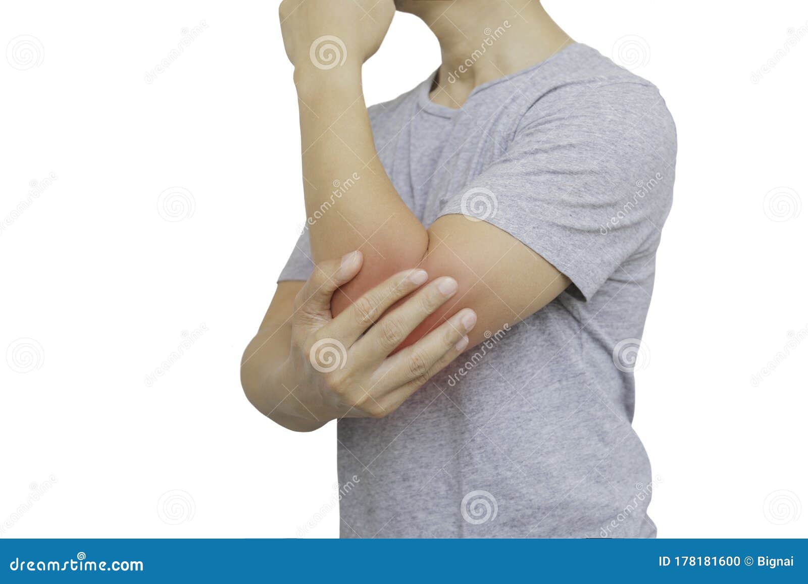 弯肘痛患者与冠状病毒症状的分离库存照片 图片包括有男性 医疗 痛苦 关心 伤害 成人
