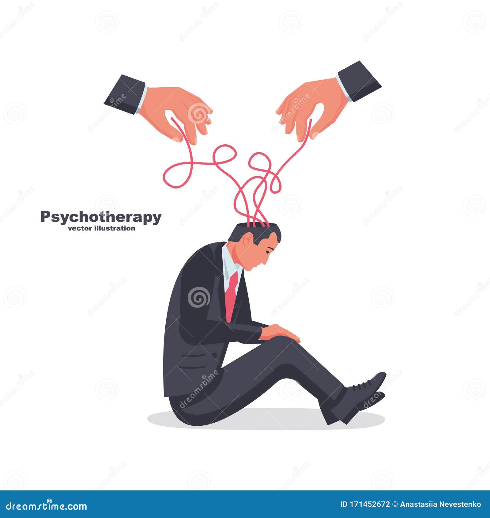 心理治疗概念心理医生的手解开了那些悲伤的商人向量例证 插画包括有更改 人力 平面 抽象 心理治疗概念心理医生的手解开了那些悲伤的商人向量例证 插画包括有更改 人力 平面 抽象