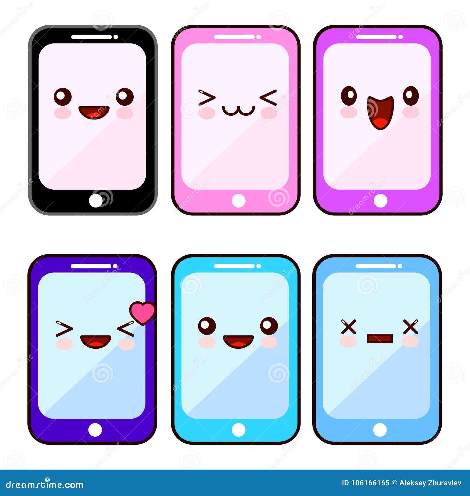 愉快的智能手机漫画人物kawaii集合有愉快的面孔的流动手机 通信的设备电话平面库存例证 插画包括有 愉快的智能手机漫画人物kawaii集合有愉快的面孔的流动手机 通信的设备电话平面库存例证 插画包括有