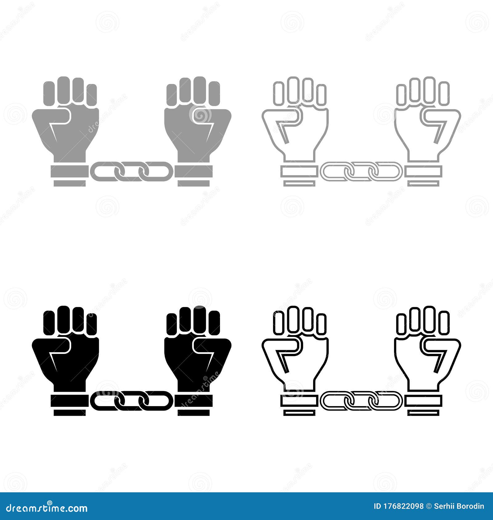 戴手铐的手铐的人手臂囚犯概念障碍男子拘留观念束缚脚镣戴手铐向量例证 插画包括有正义 处罚