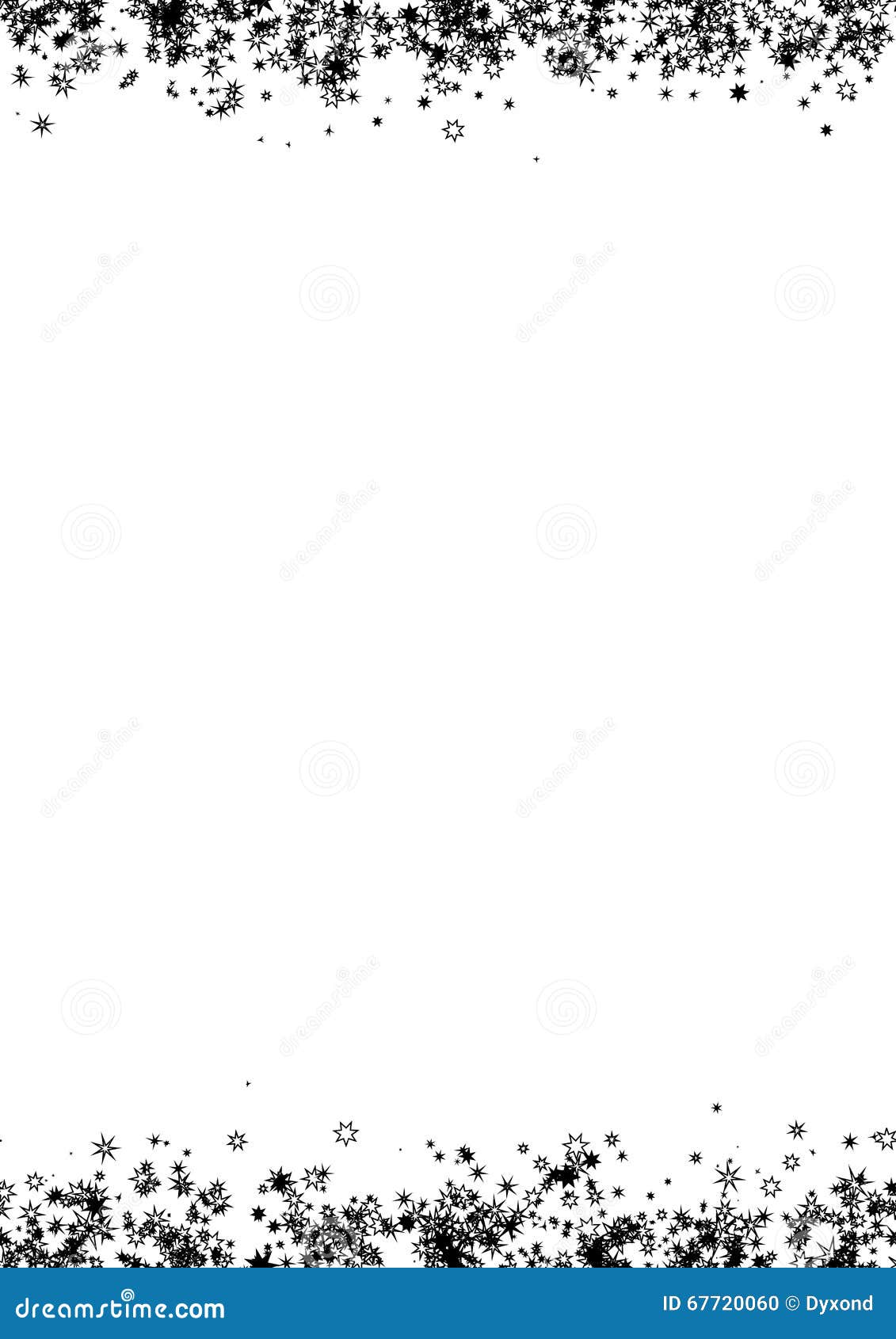 抽象框架由黑星制成在白色背景a4纸张大小传染媒介黑白无缝的例证向量例证 插画包括有传染媒介黑白无缝的例证 纸张大小