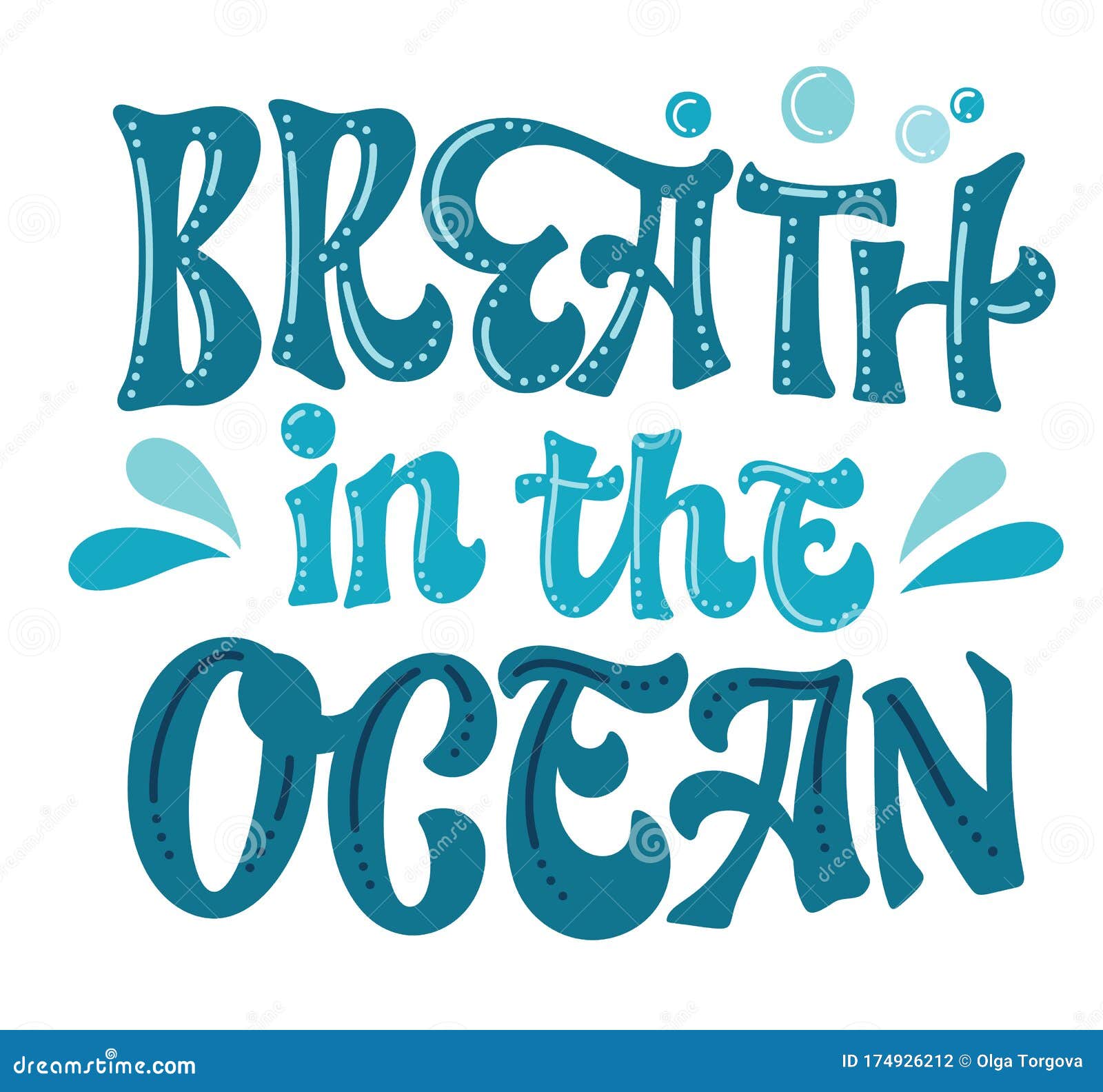 拯救海洋文字设计 在海洋中呼吸手绘海洋主题设计向量例证 插画包括有垃圾 故障 环境 图画