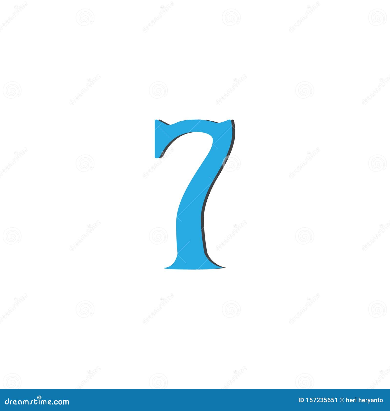 7数字徽标设计向量元素 趋势形状样式中的数字七库存例证 插画包括有设计 算术 独自一个 金子