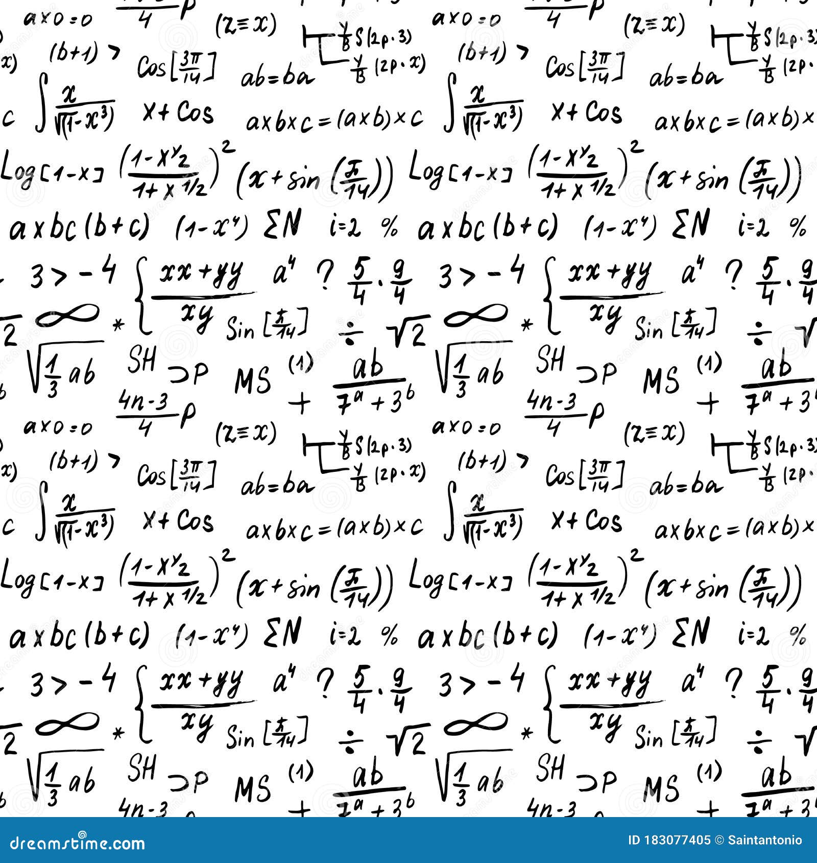 数学公式无缝模式 手绘 数学方程 矢量图向量例证 插画包括有图形 比例 数学 模式 知识 数学公式无缝模式 手绘 数学方程 矢量图向量例证 插画包括有图形 比例 数学 模式 知识