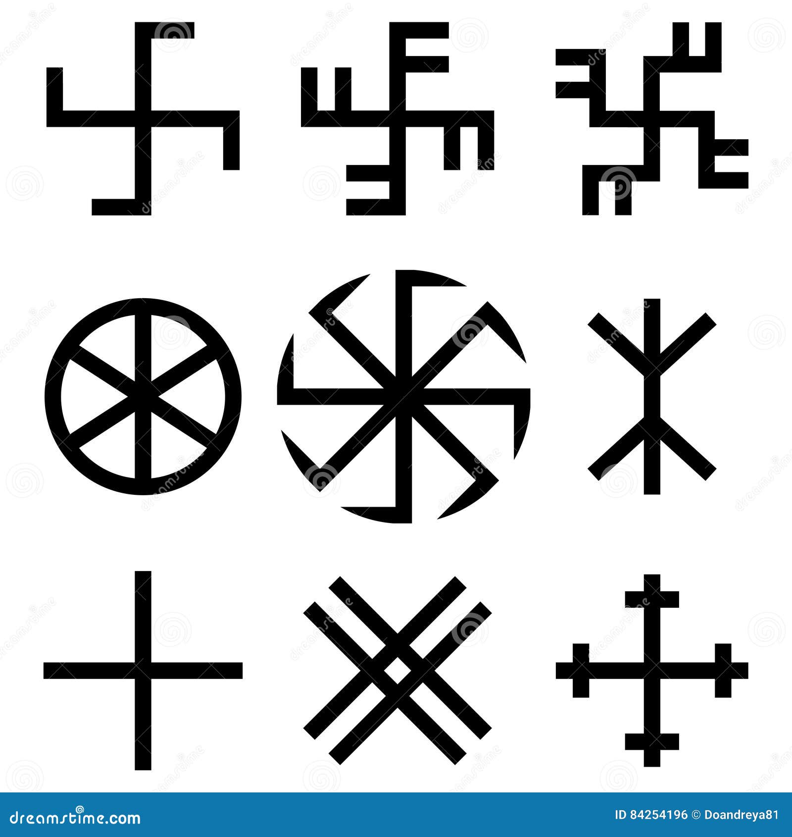 斯拉夫的护身符符号集太阳标志十字记号隆隆响的标志kolovrat和十字架也corel凹道例证向量向量例证 插画包括有 斯拉夫的护身符符号集太阳标志十字记号隆隆响的标志kolovrat和十字架也corel凹道例证向量向量例证 插画包括有