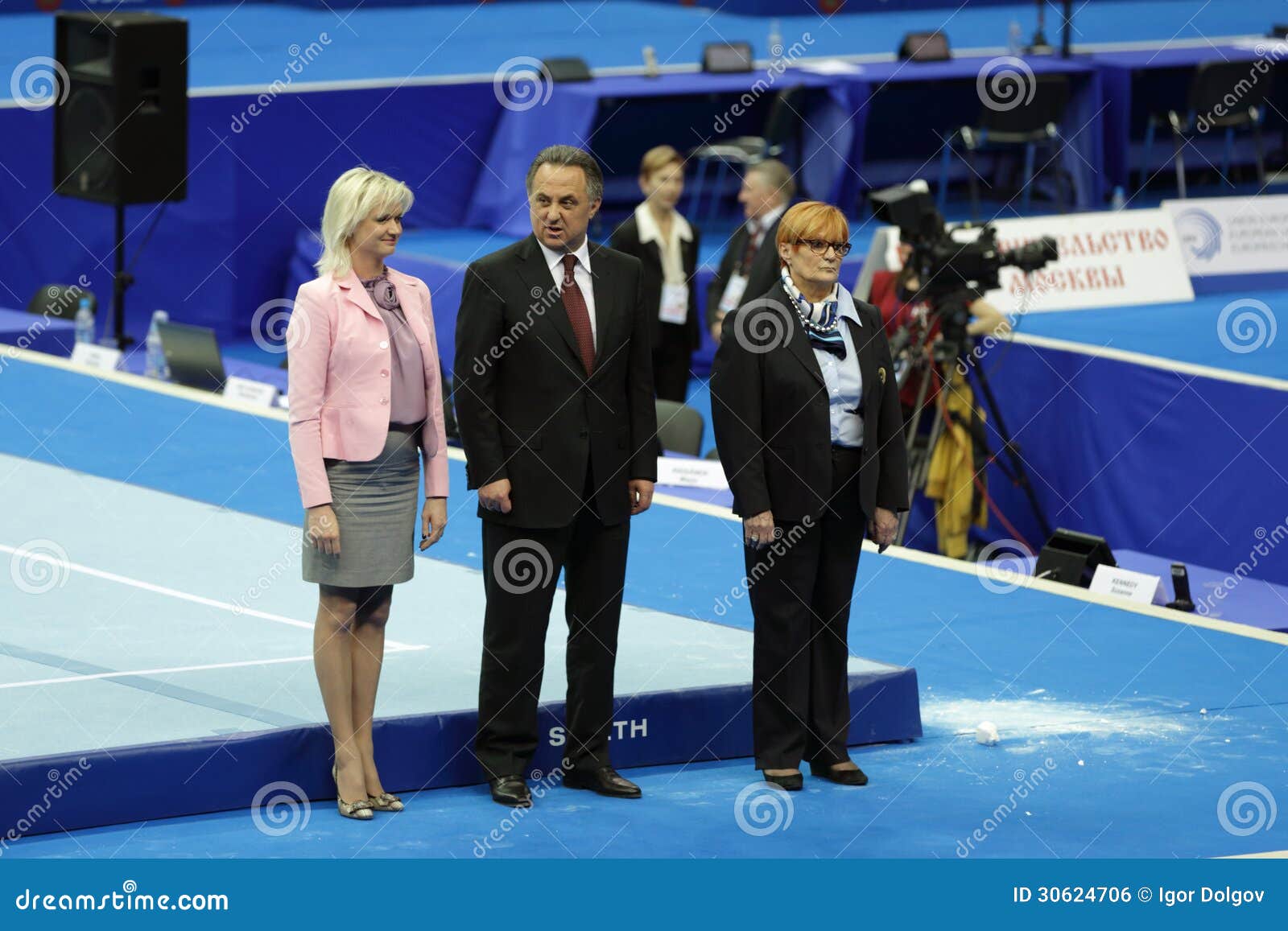 斯维特兰娜 霍尔金娜和vitaly Mutko 编辑类照片 图片包括有世界 部长 艺术性 活动