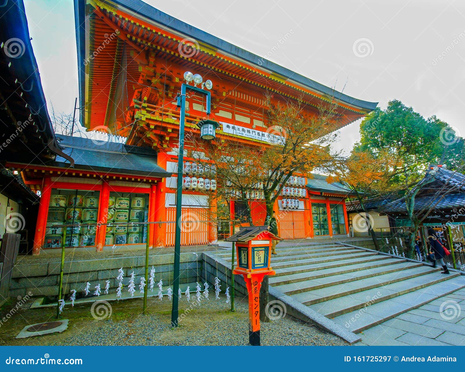 日本京都八坂神社的美景图库摄影片 图片包括有日本京都八坂神社的美景