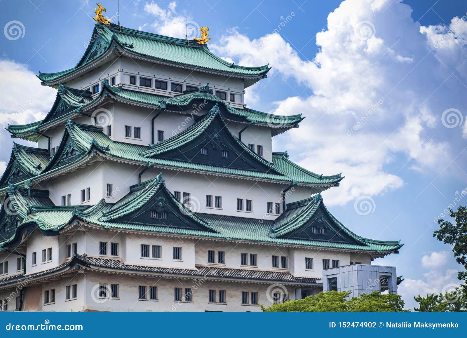 日本城堡在名古屋 与一个绿色屋顶的著名日本城堡库存照片 图片包括有 日本城堡在名古屋 与一个绿色屋顶的著名日本城堡库存照片 图片包括有